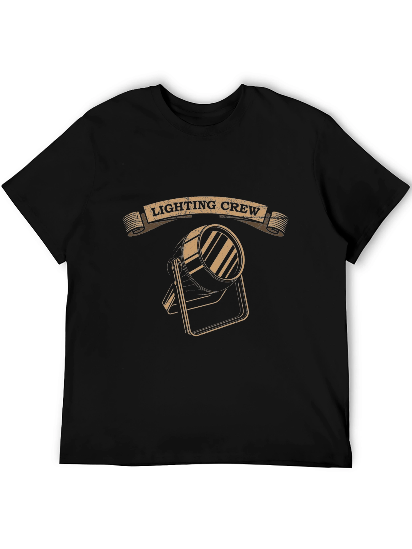Lighting Crew Graphic Tee - Black Cotton Comfort