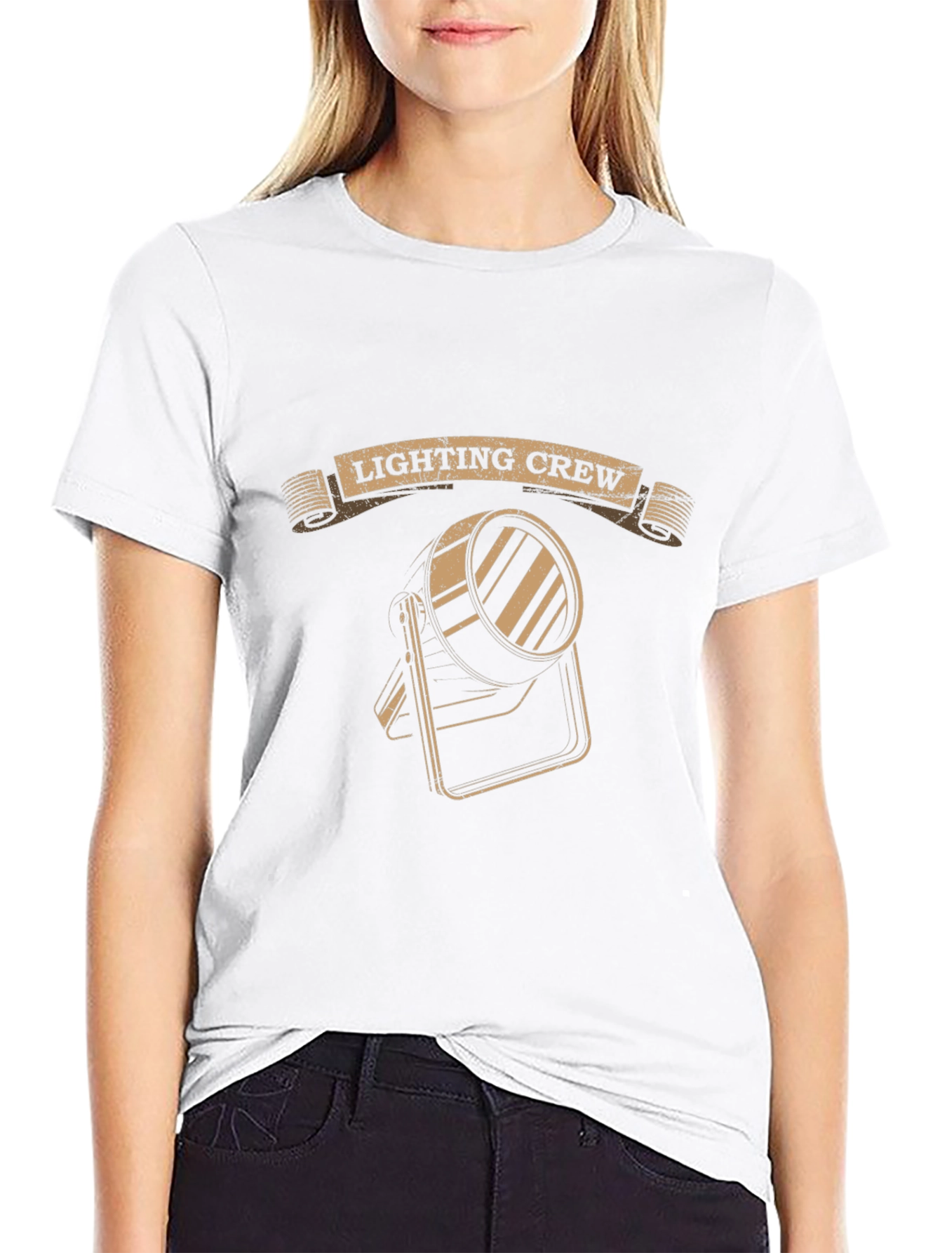 Lighting Crew Graphic Tee - Black Cotton Comfort