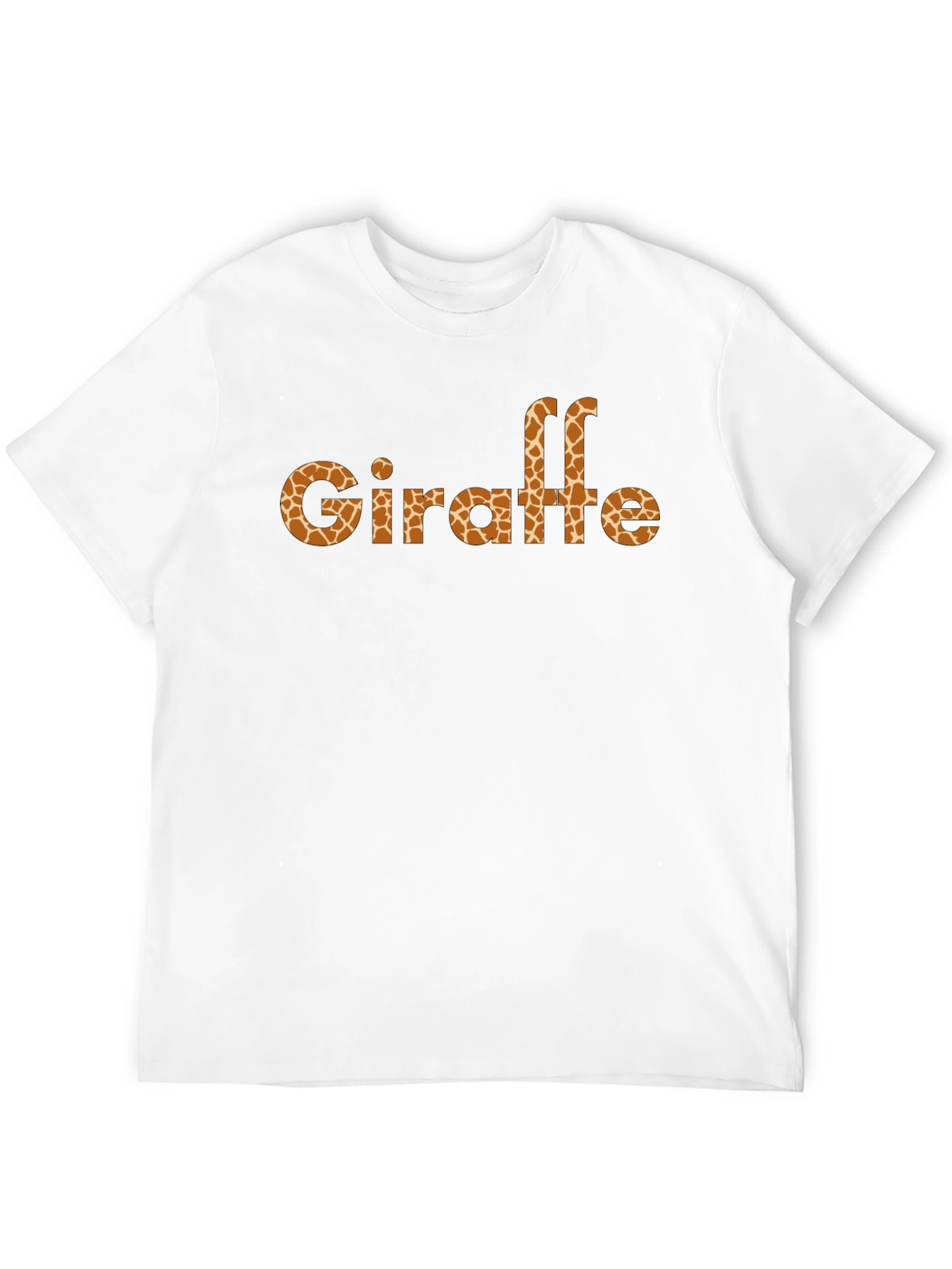 Giraffe Print Black T-Shirt