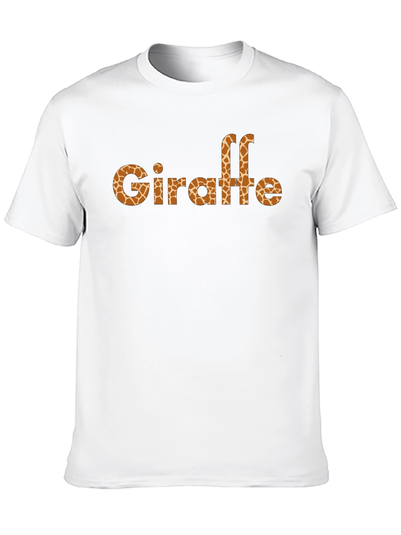 Giraffe Print Black T-Shirt