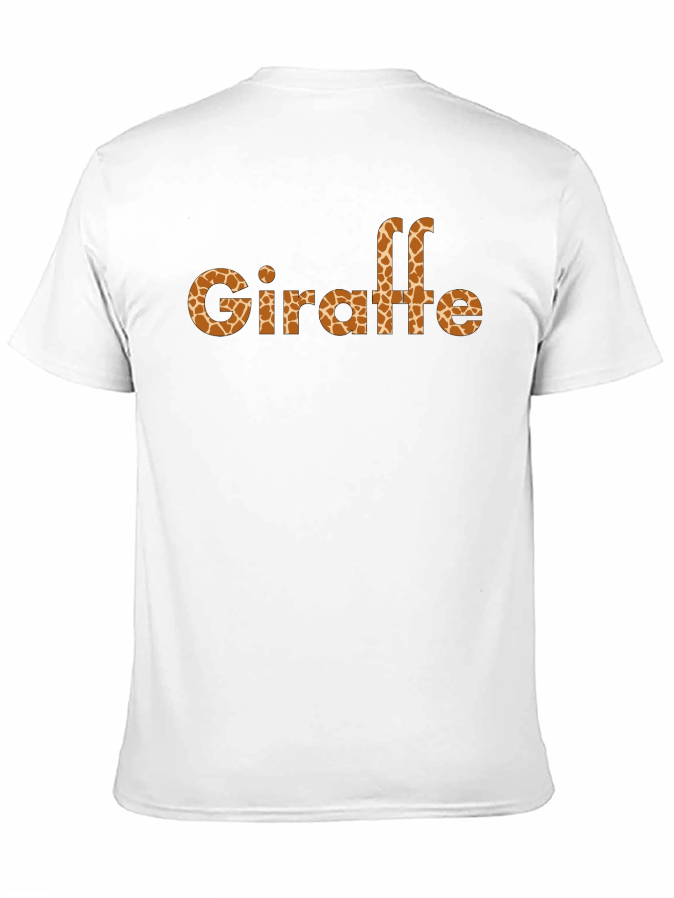 Giraffe Print Black T-Shirt