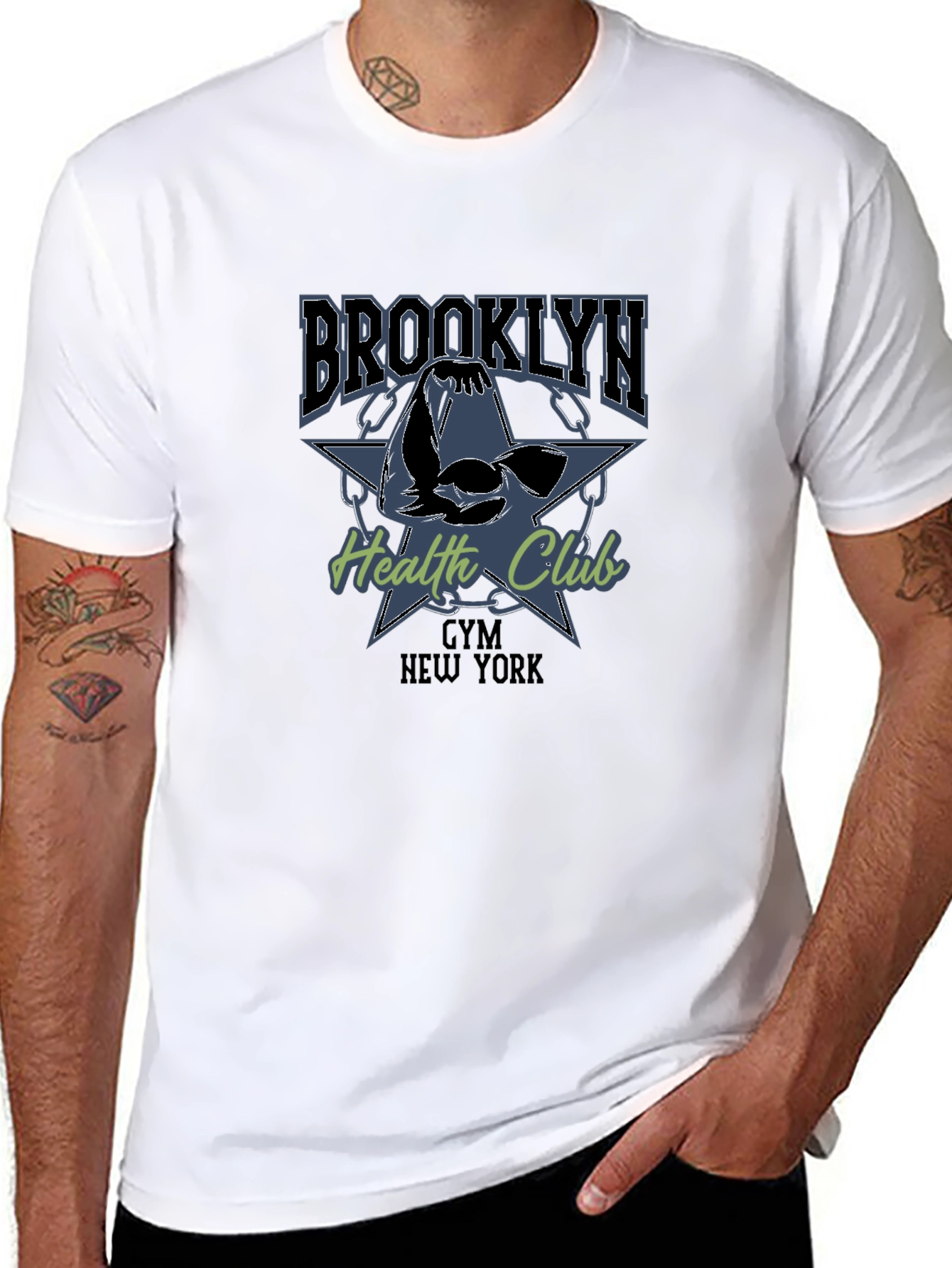 Brooklyn Gym Health Club Black T-Shirt