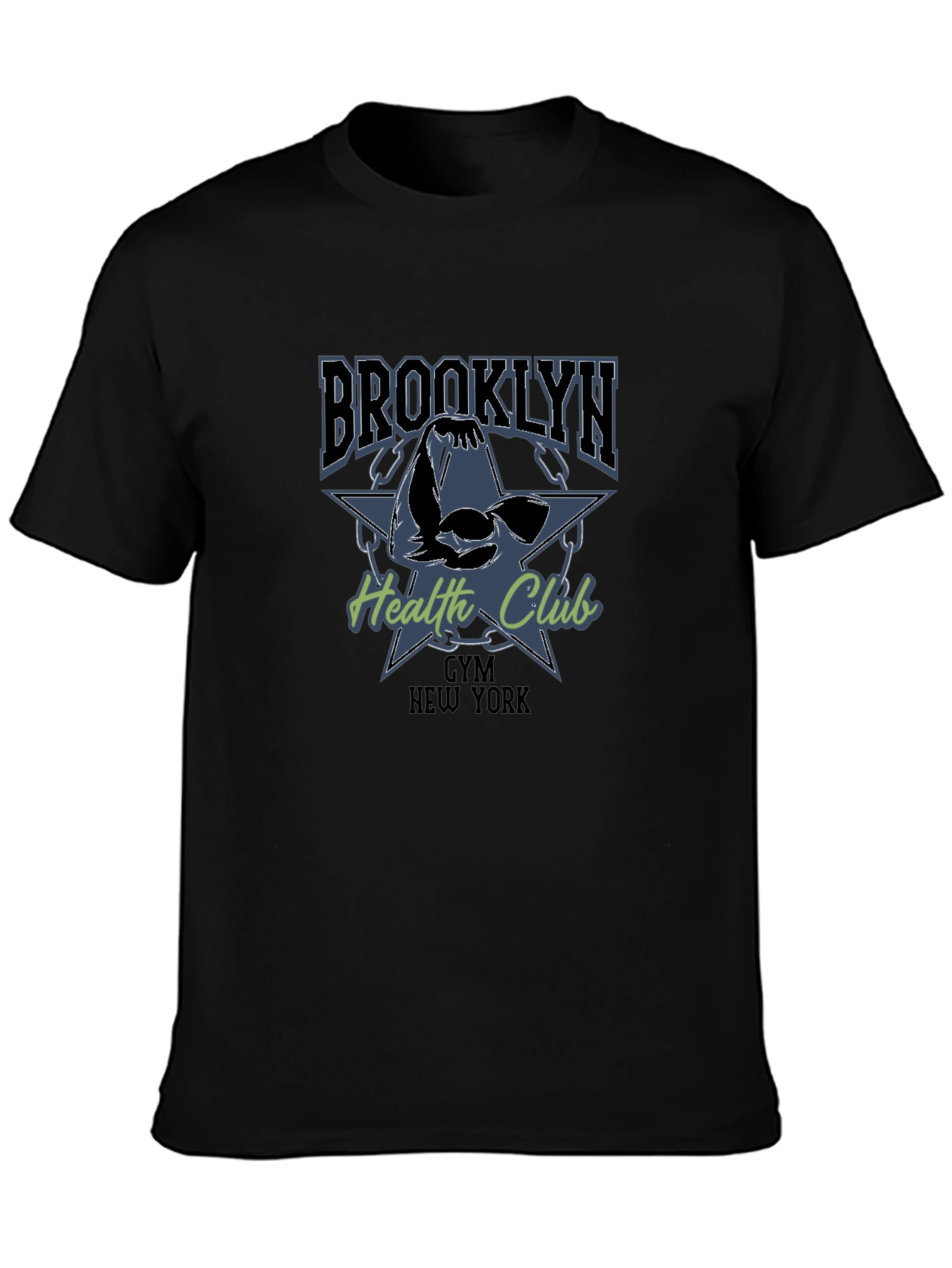 Brooklyn Gym Health Club Black T-Shirt