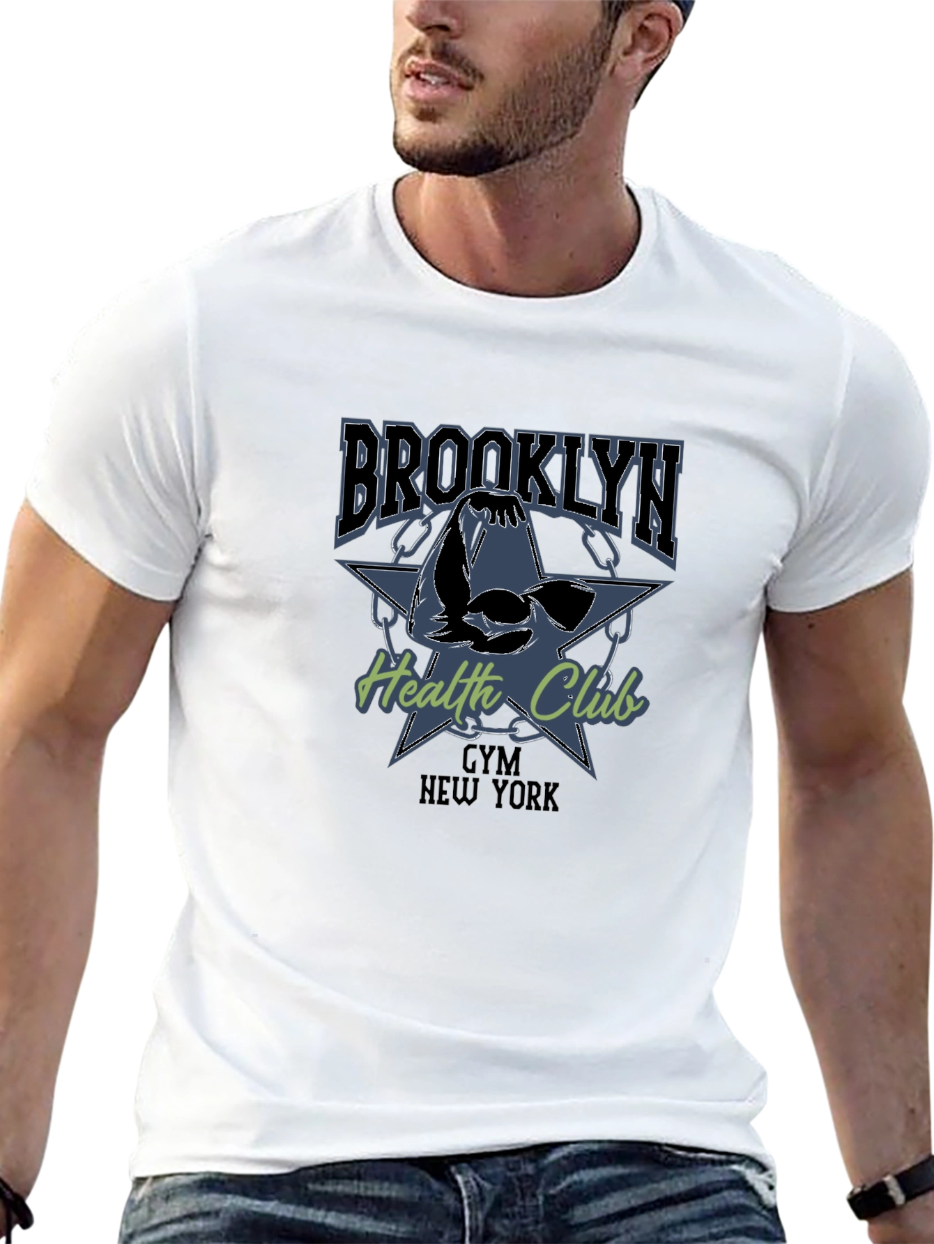 Brooklyn Gym Health Club Black T-Shirt