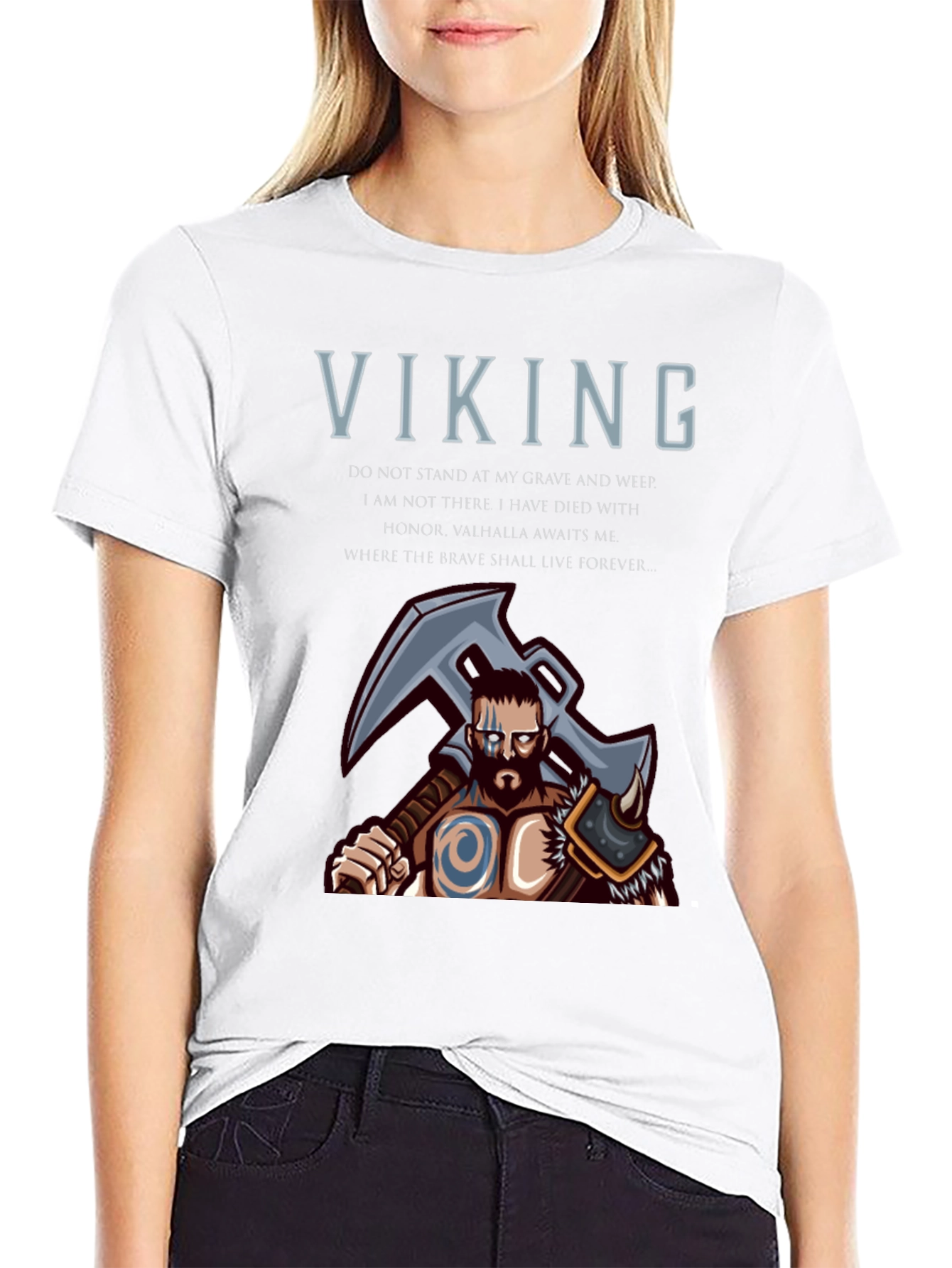 Viking Warrior T-Shirt - Valhalla Awaits