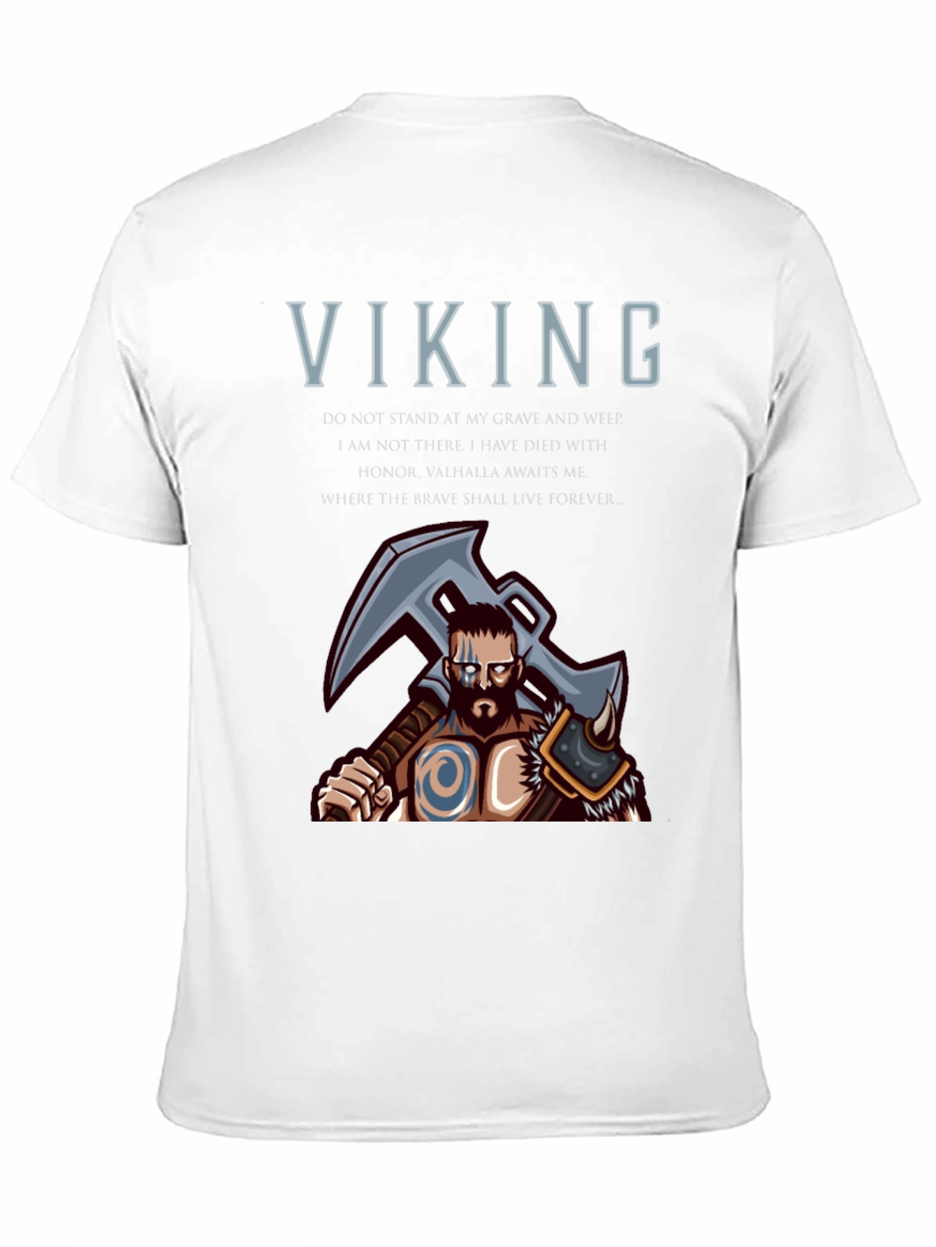 Viking Warrior T-Shirt - Valhalla Awaits