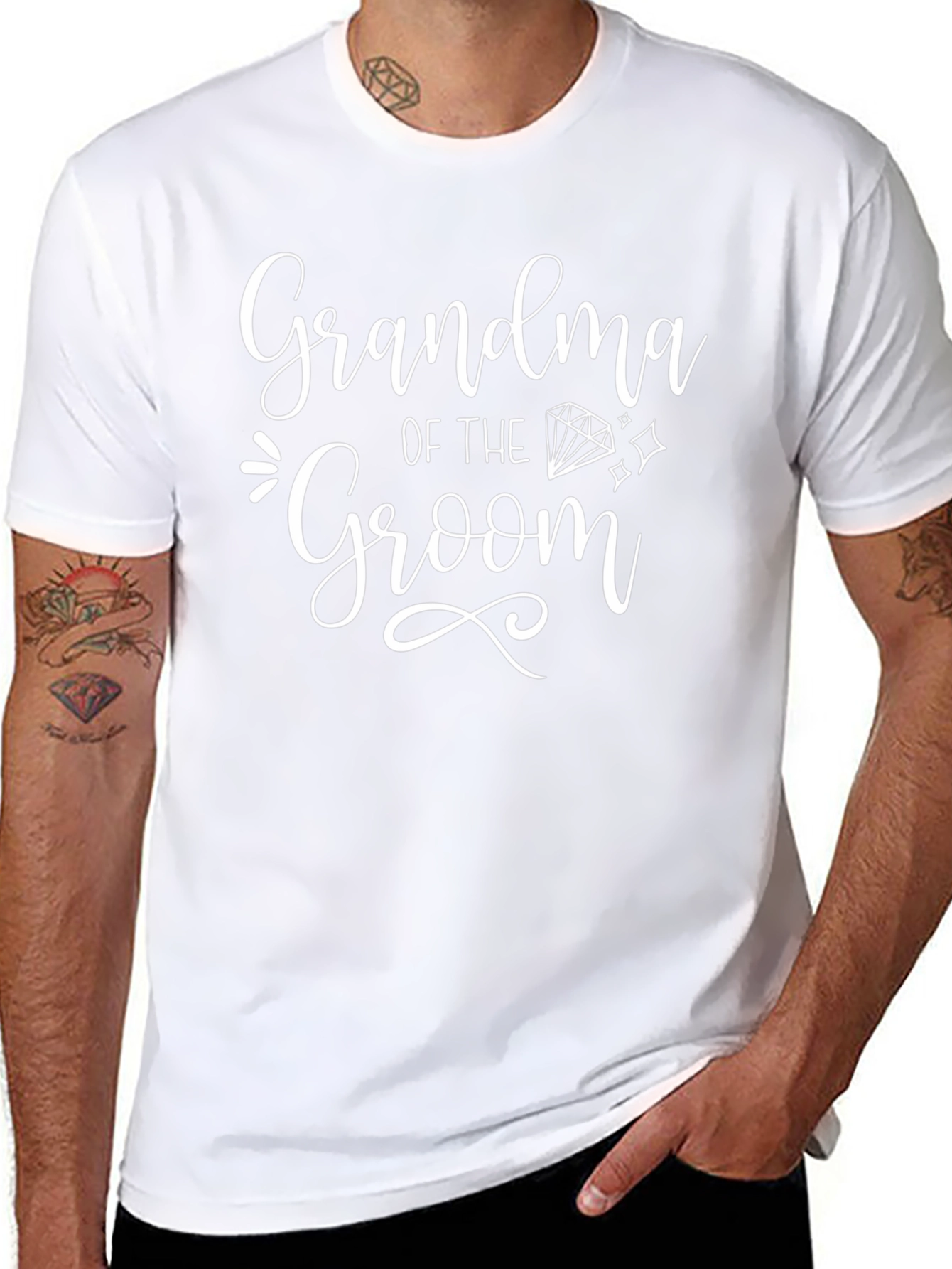 Grandma of the Groom T-Shirt - Wedding Party Apparel
