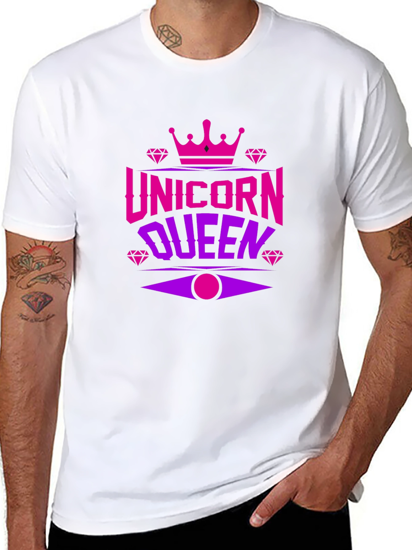Unicorn Queen Black T-Shirt