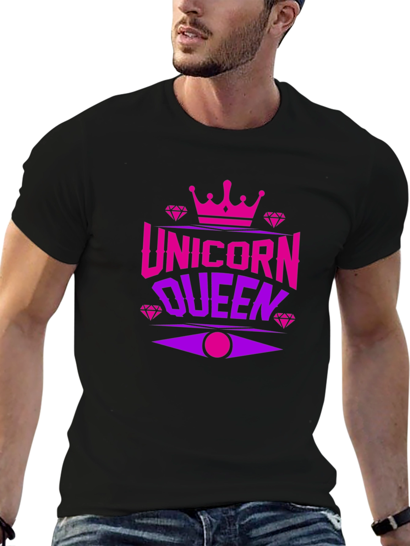 Unicorn Queen Black T-Shirt