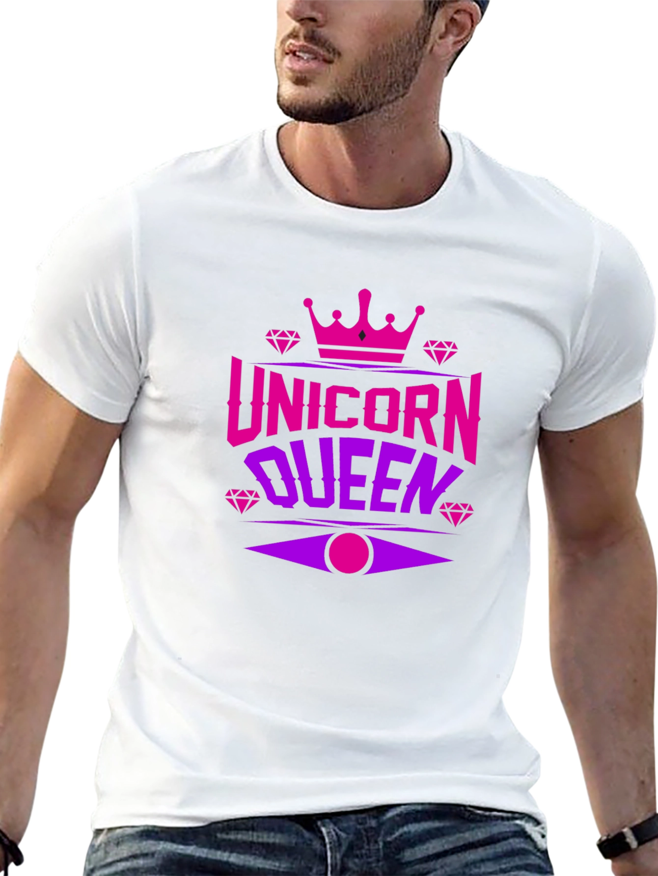 Unicorn Queen Black T-Shirt