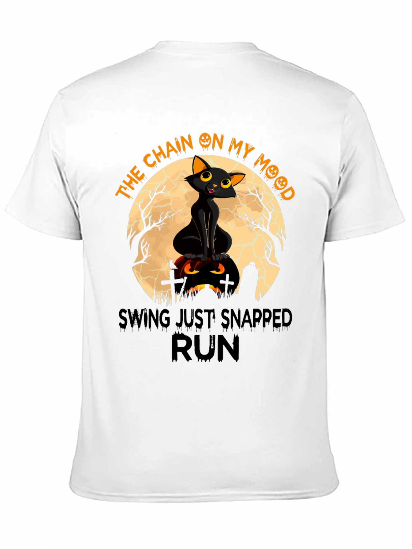Halloween Cat T-Shirt: The Chain on My Mood