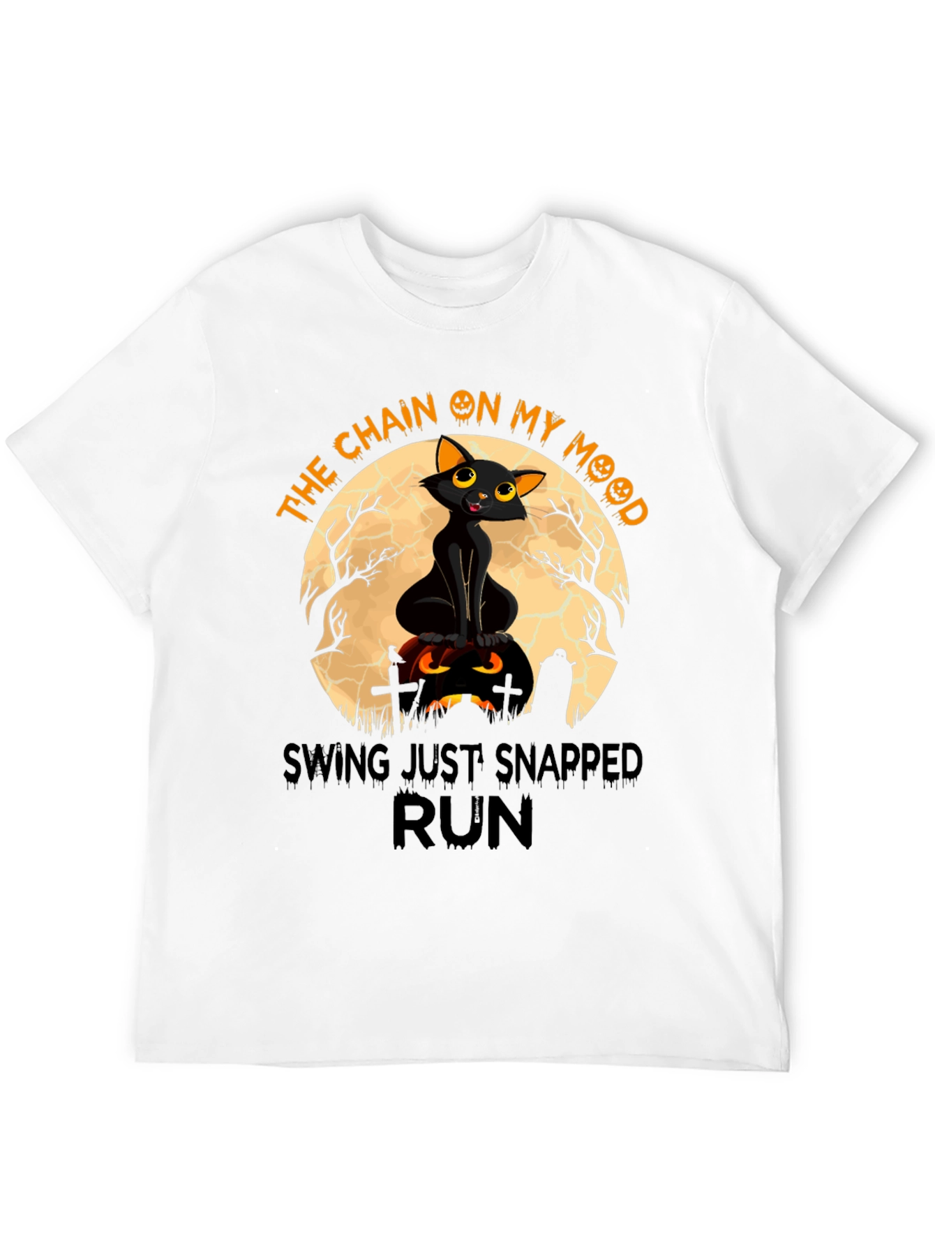 Halloween Cat T-Shirt: The Chain on My Mood