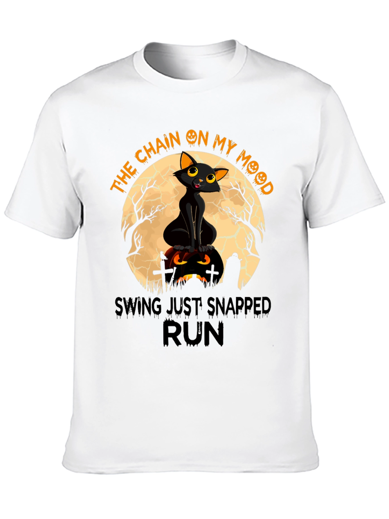 Halloween Cat T-Shirt: The Chain on My Mood