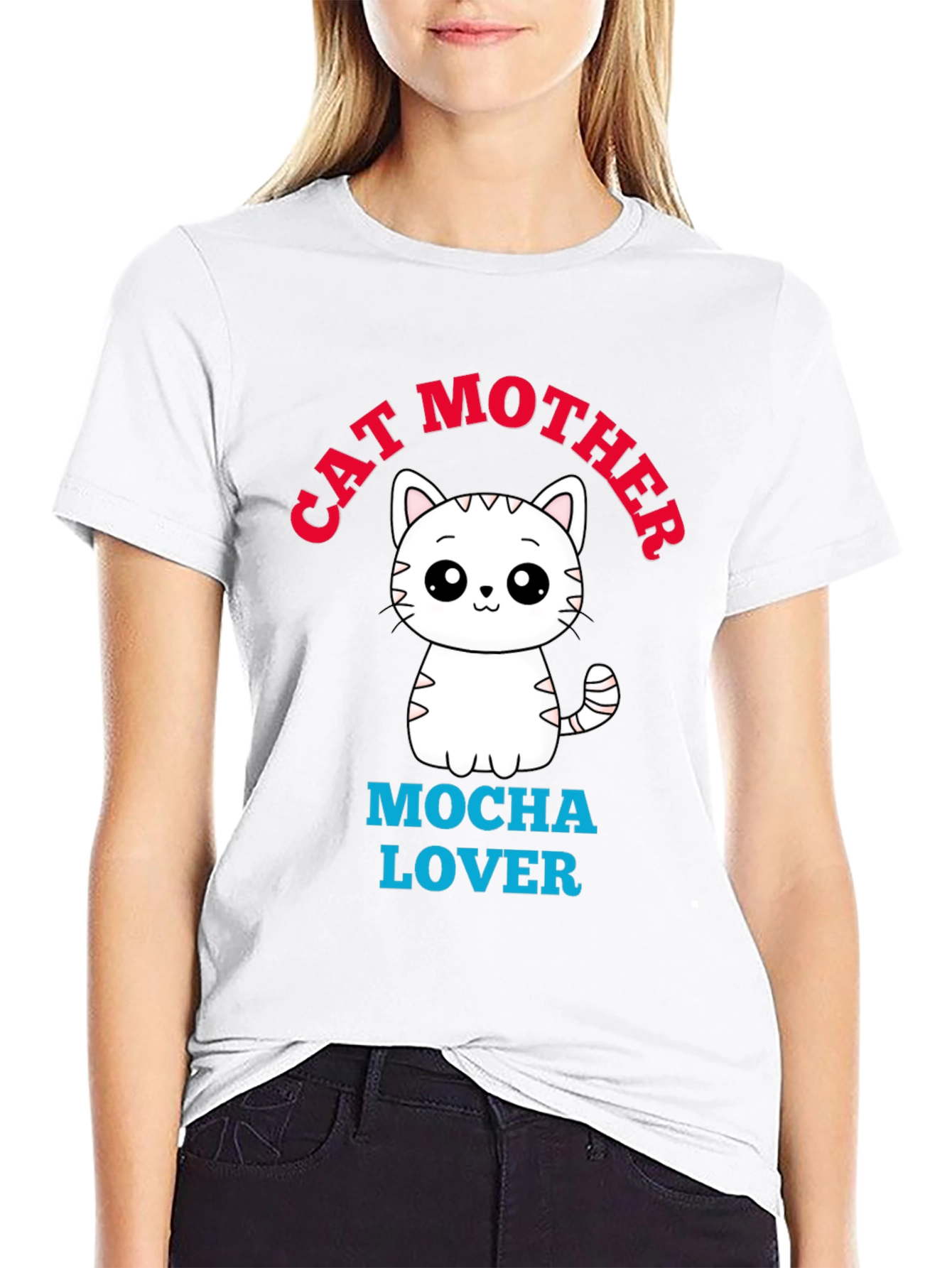 Cute Cat Mother Mocha Lover Graphic Tee