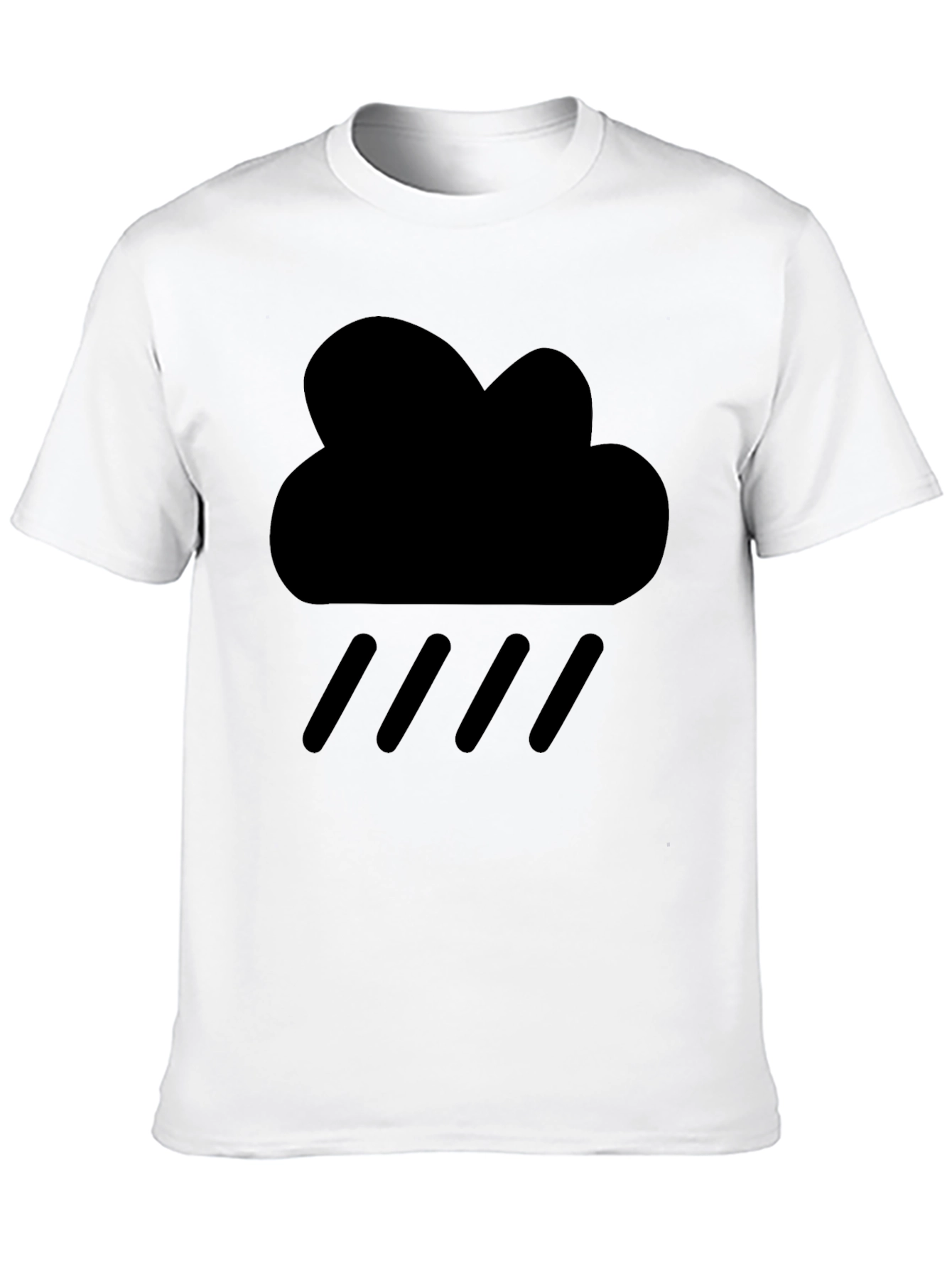 Rain Cloud Graphic Tee - Mens Black T-Shirt