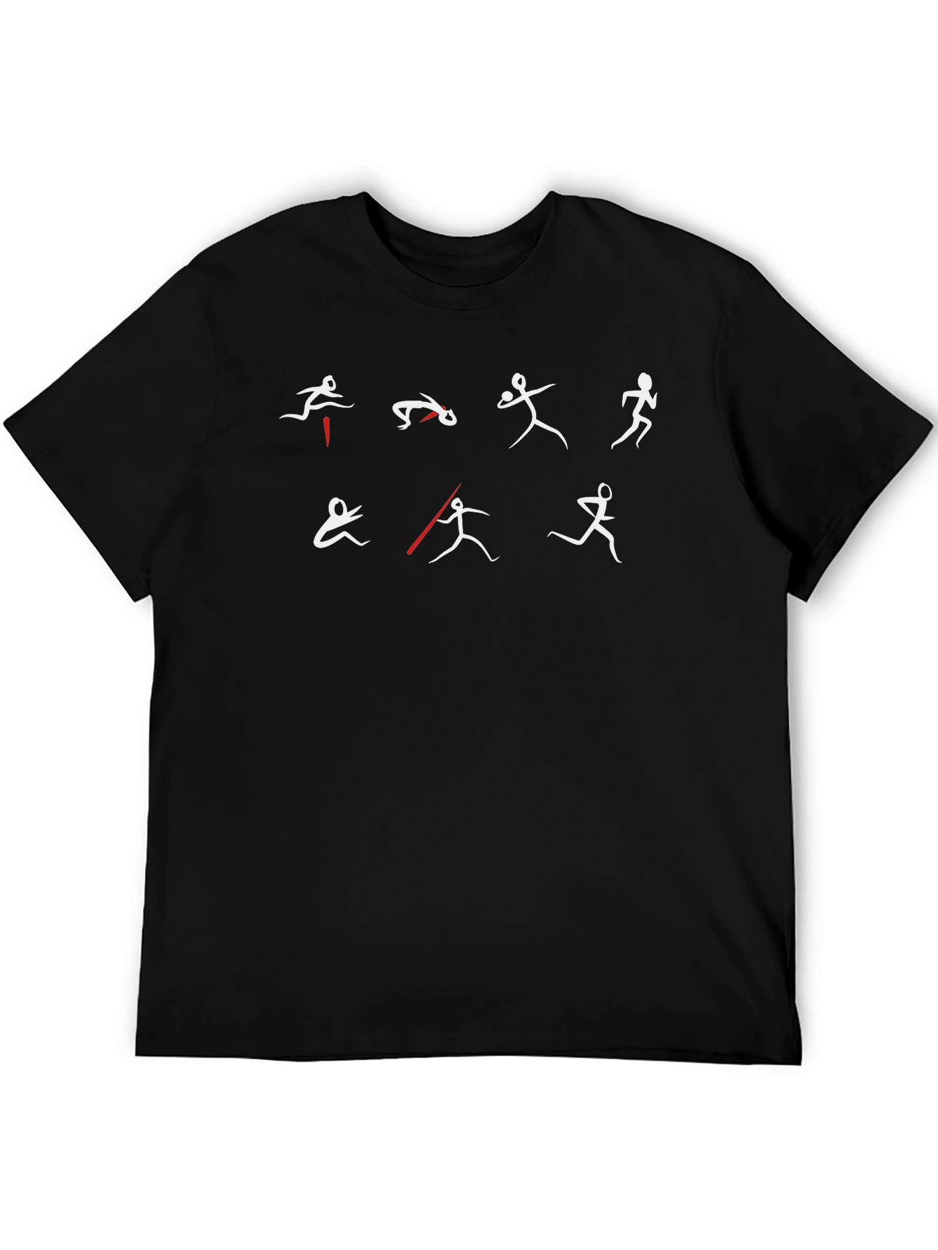 Track & Field Graphic Tee - Black