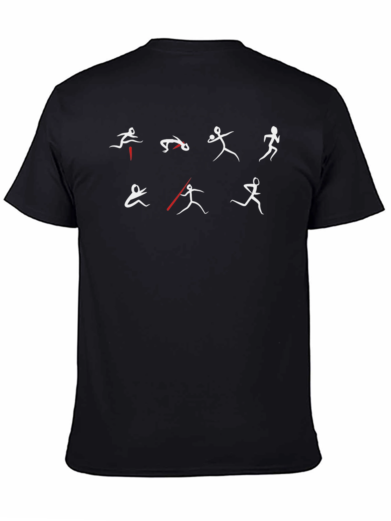 Track & Field Graphic Tee - Black