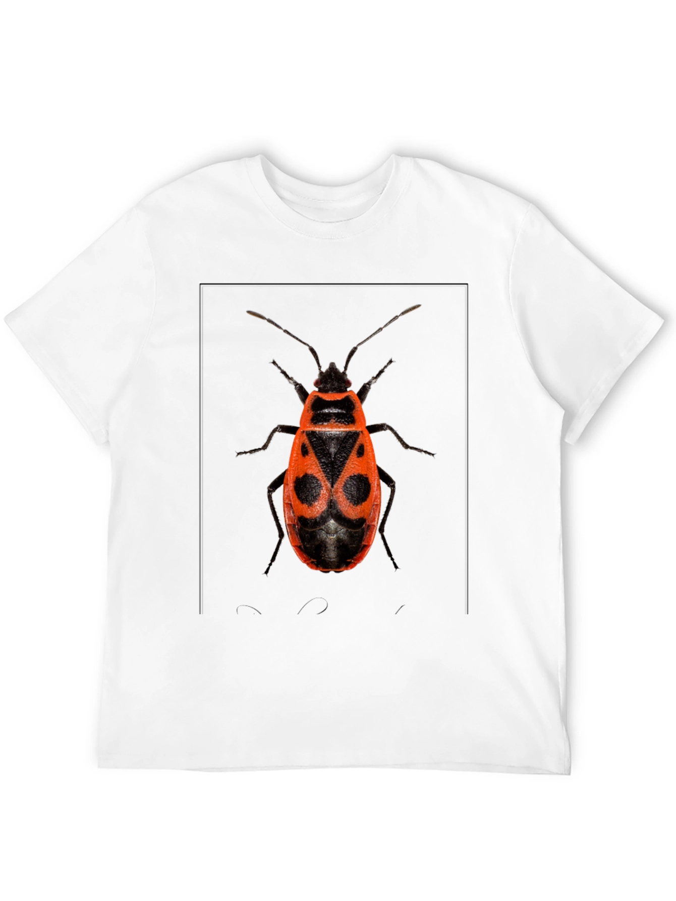 Bug Print Black Tee