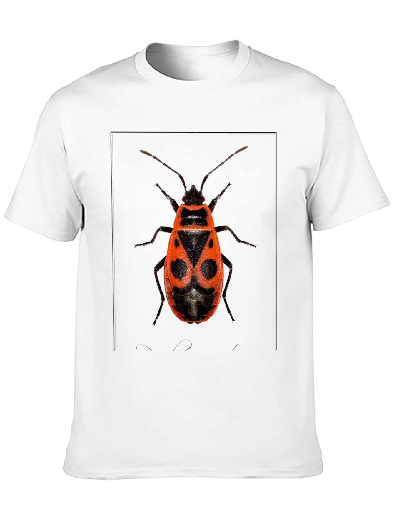 Bug Print Black Tee