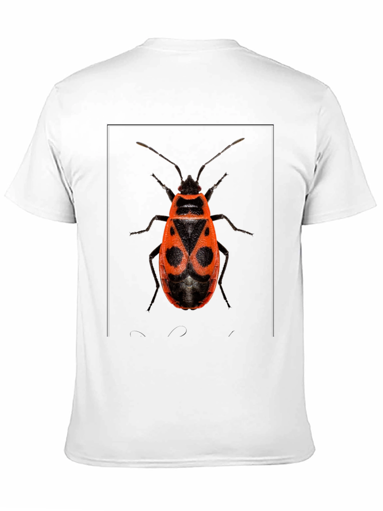 Bug Print Black Tee