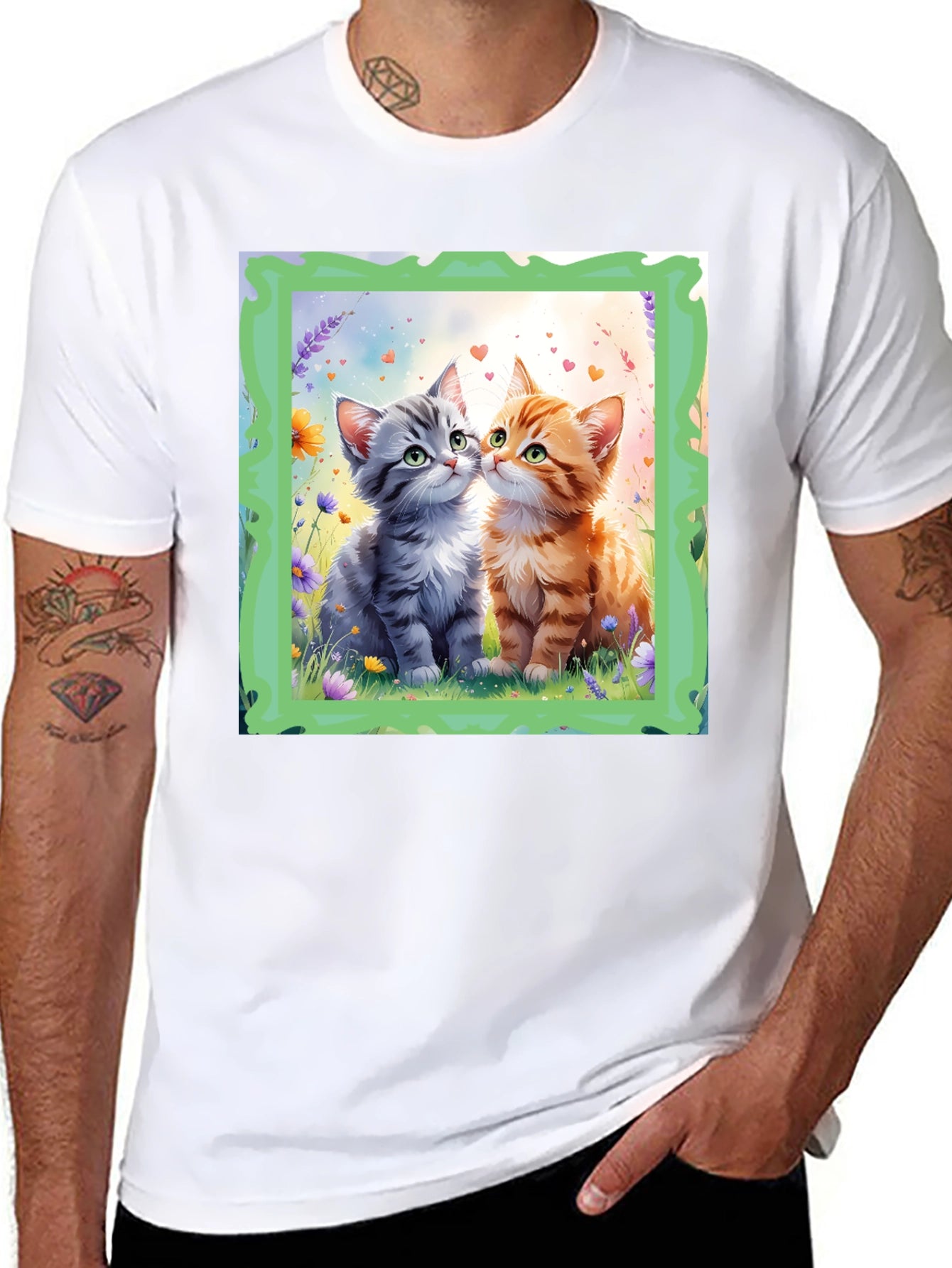 Cute Kitten Love Graphic Tee