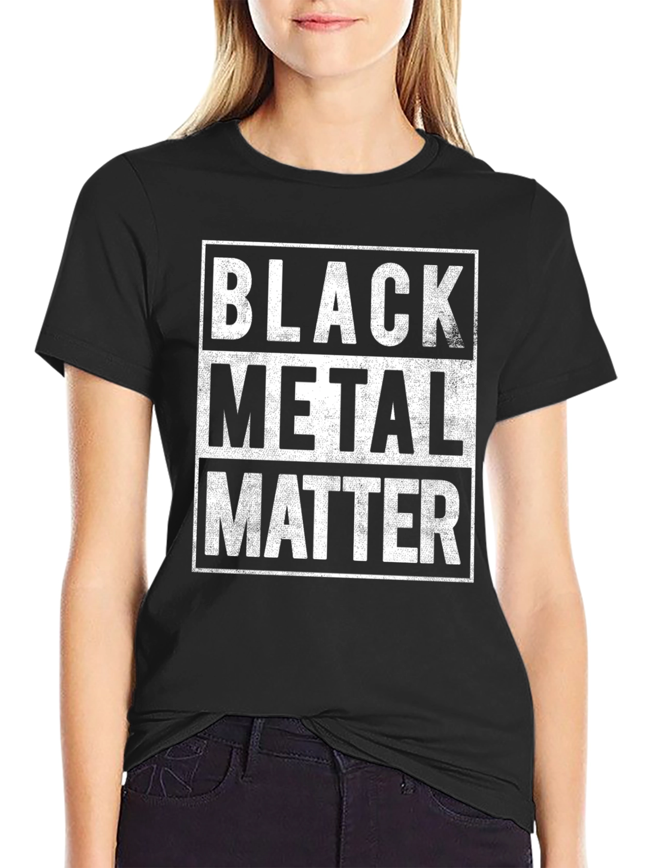 Black Metal Matter Graphic T-Shirt