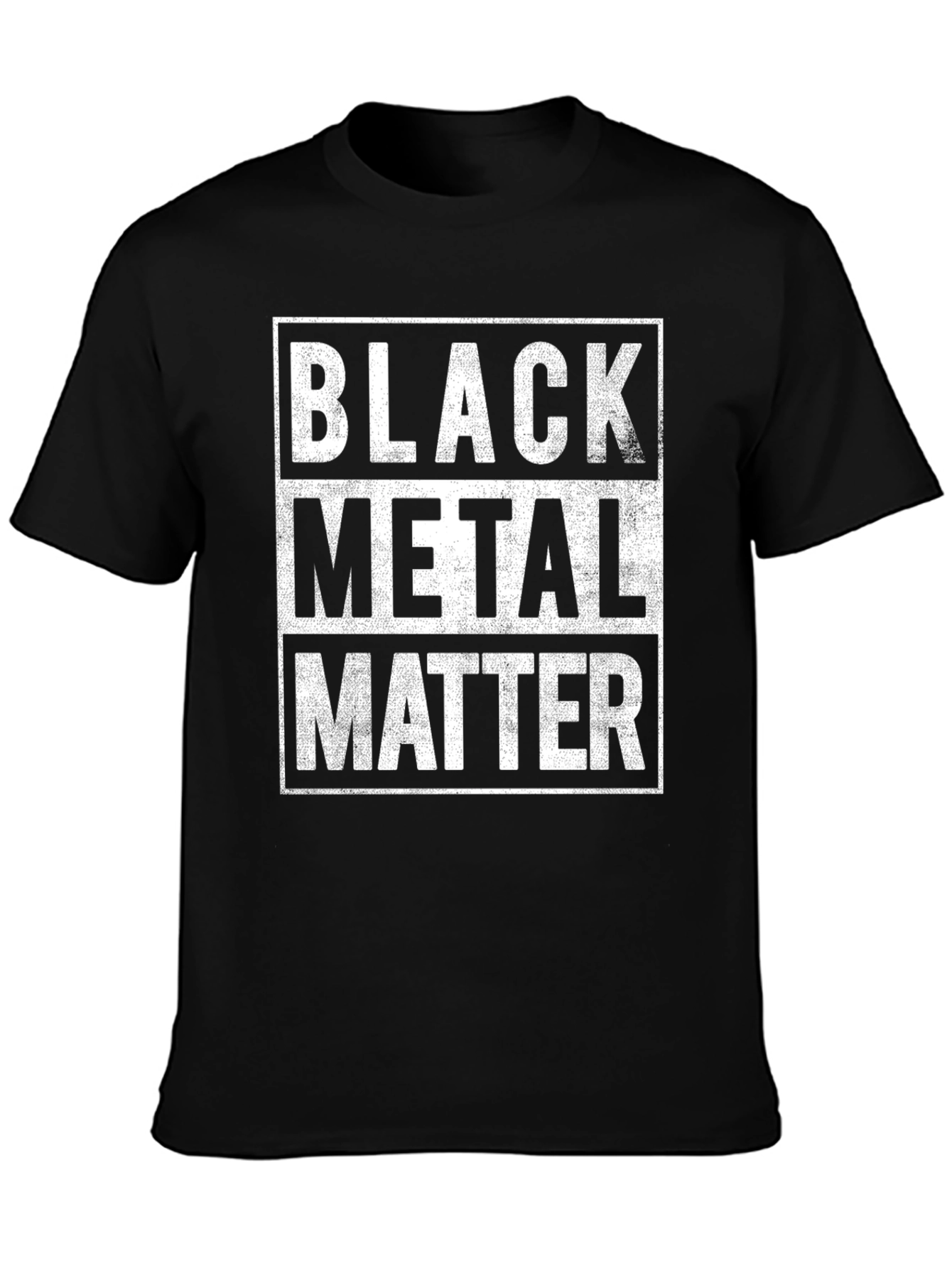Black Metal Matter Graphic T-Shirt