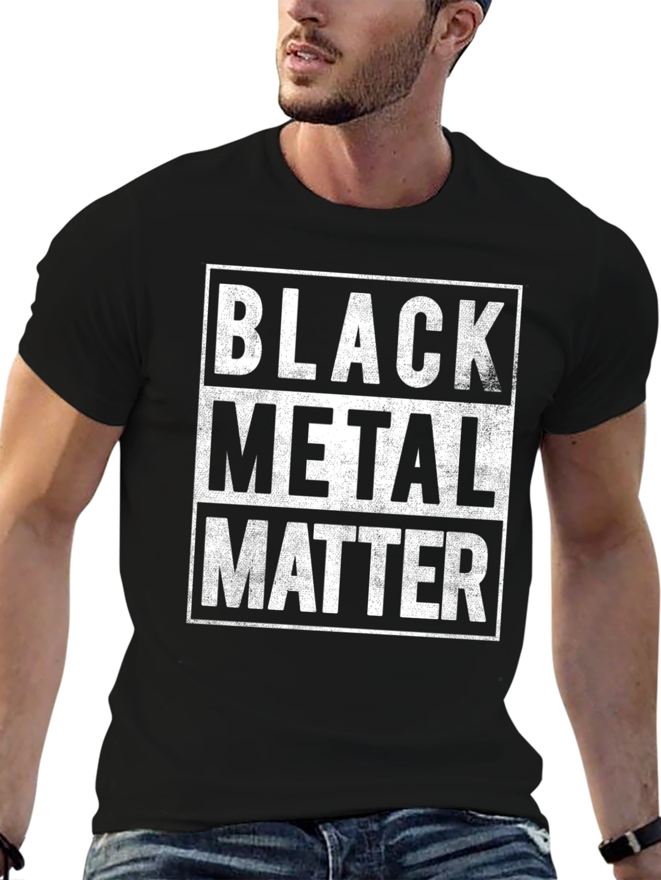 Black Metal Matter Graphic T-Shirt