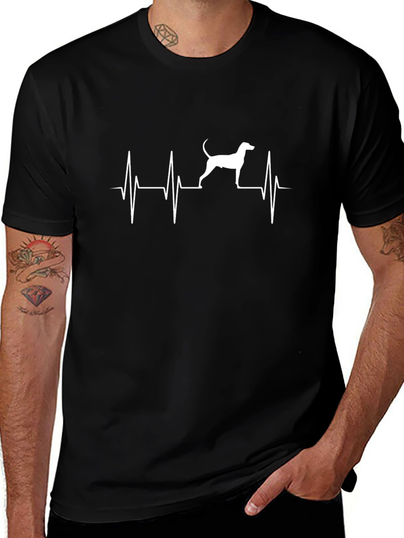 Dog Breed Heartbeat Graphic Tee