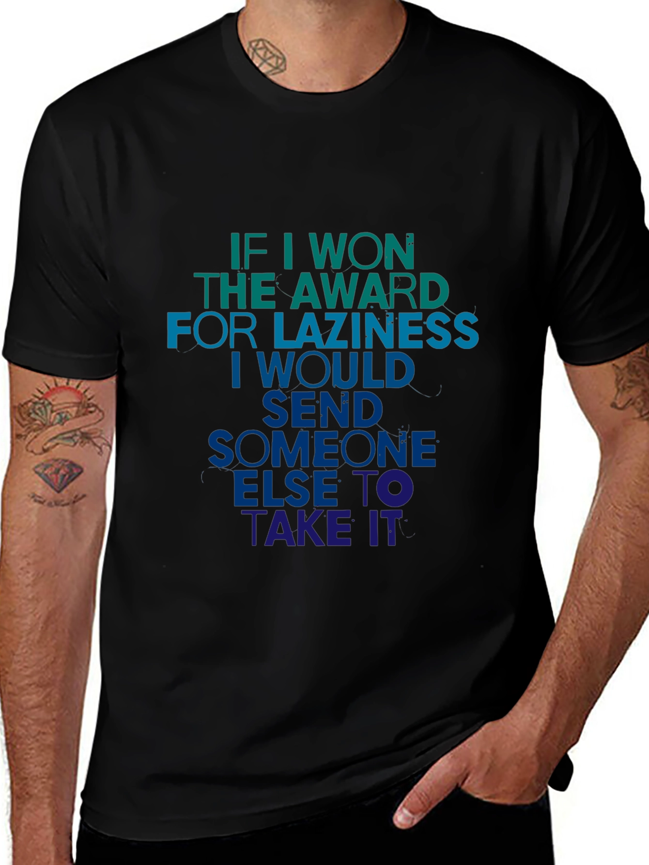 Lazy Award Mens T-Shirt - Humorous Tee