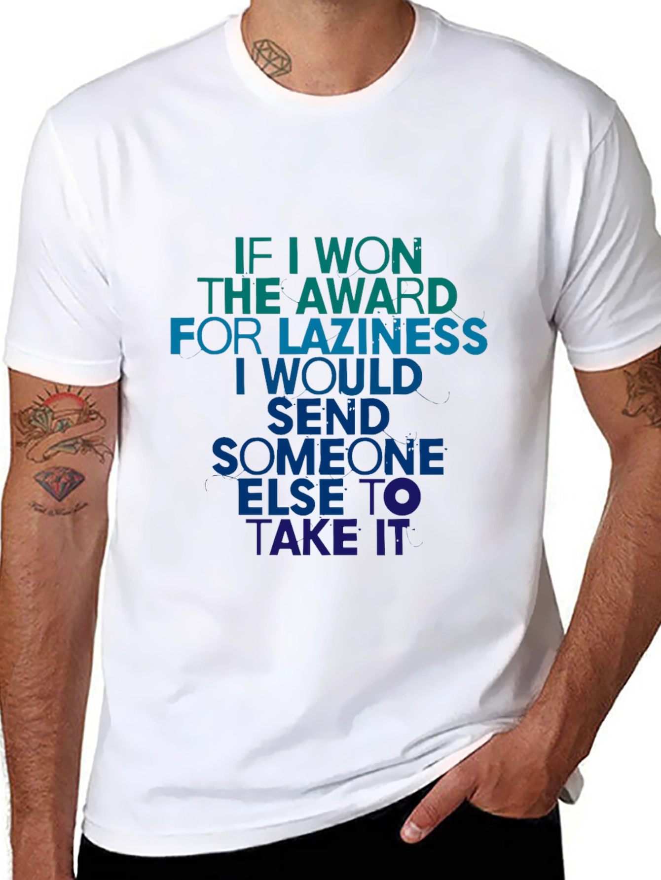 Lazy Award Mens T-Shirt - Humorous Tee