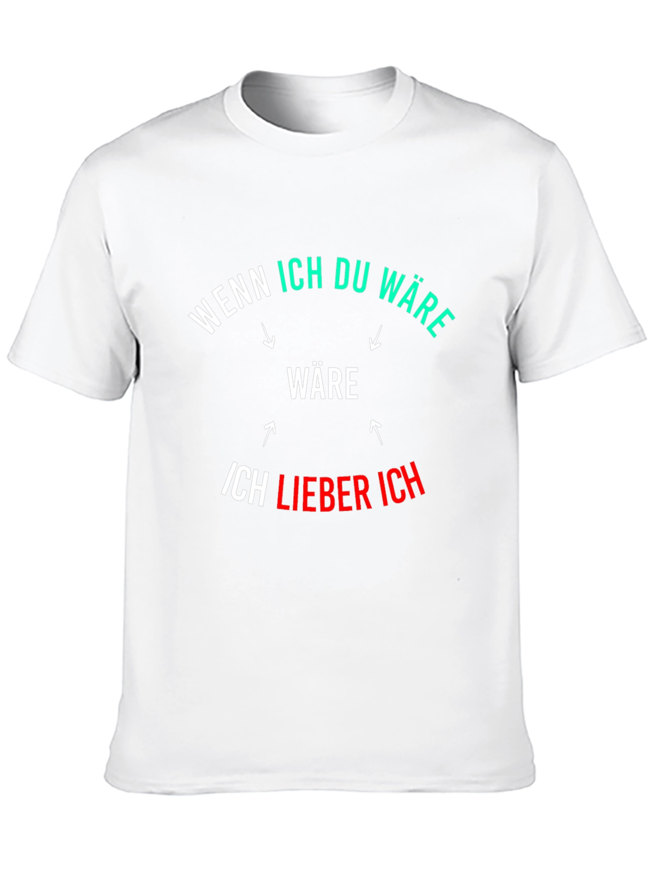 Funny German Phrase Graphic Black T-Shirt