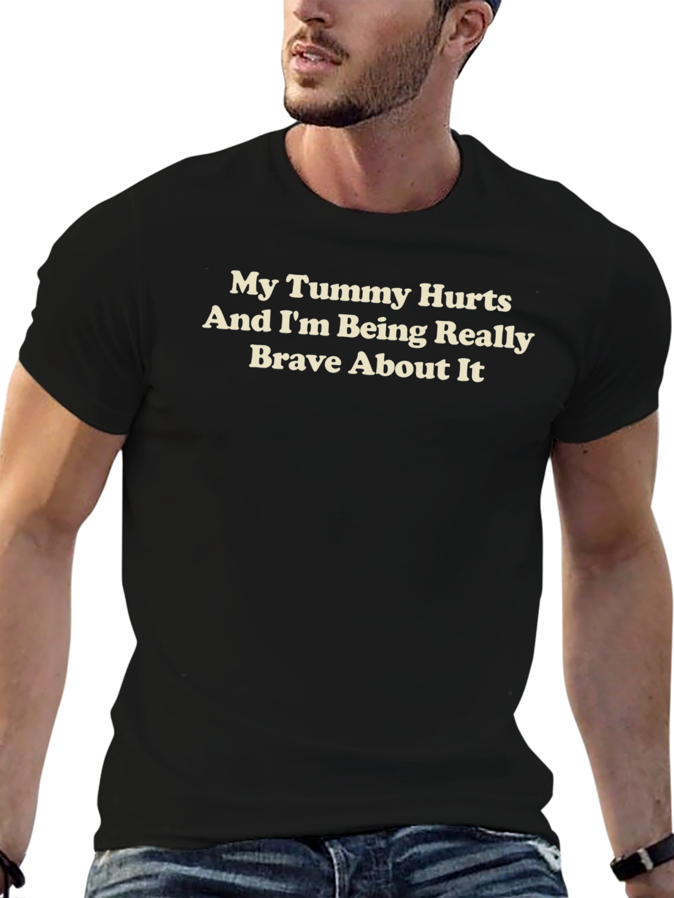 My Tummy Hurts T-Shirt - Funny Graphic Tee