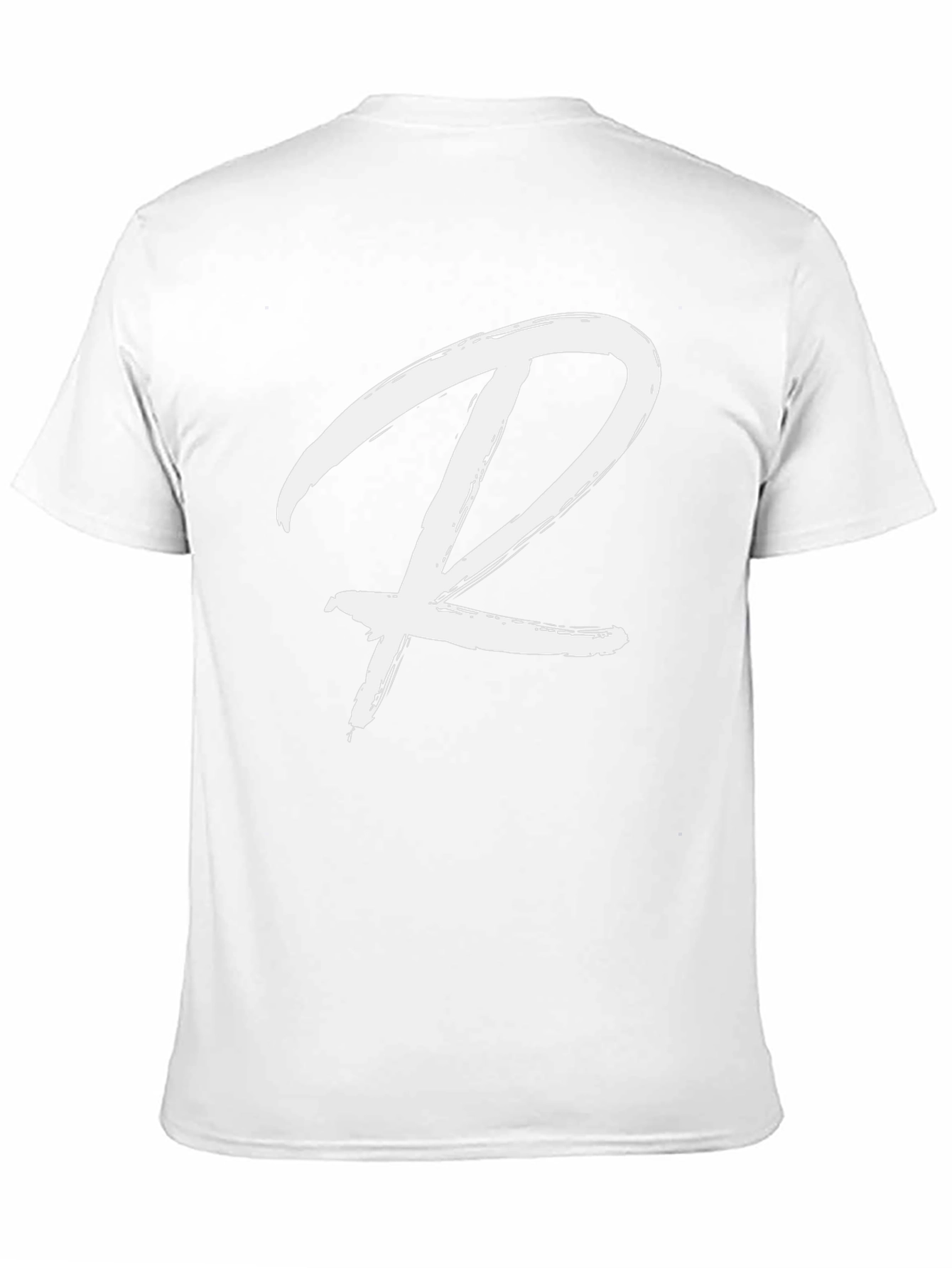 Black T-Shirt with White R Graphic
