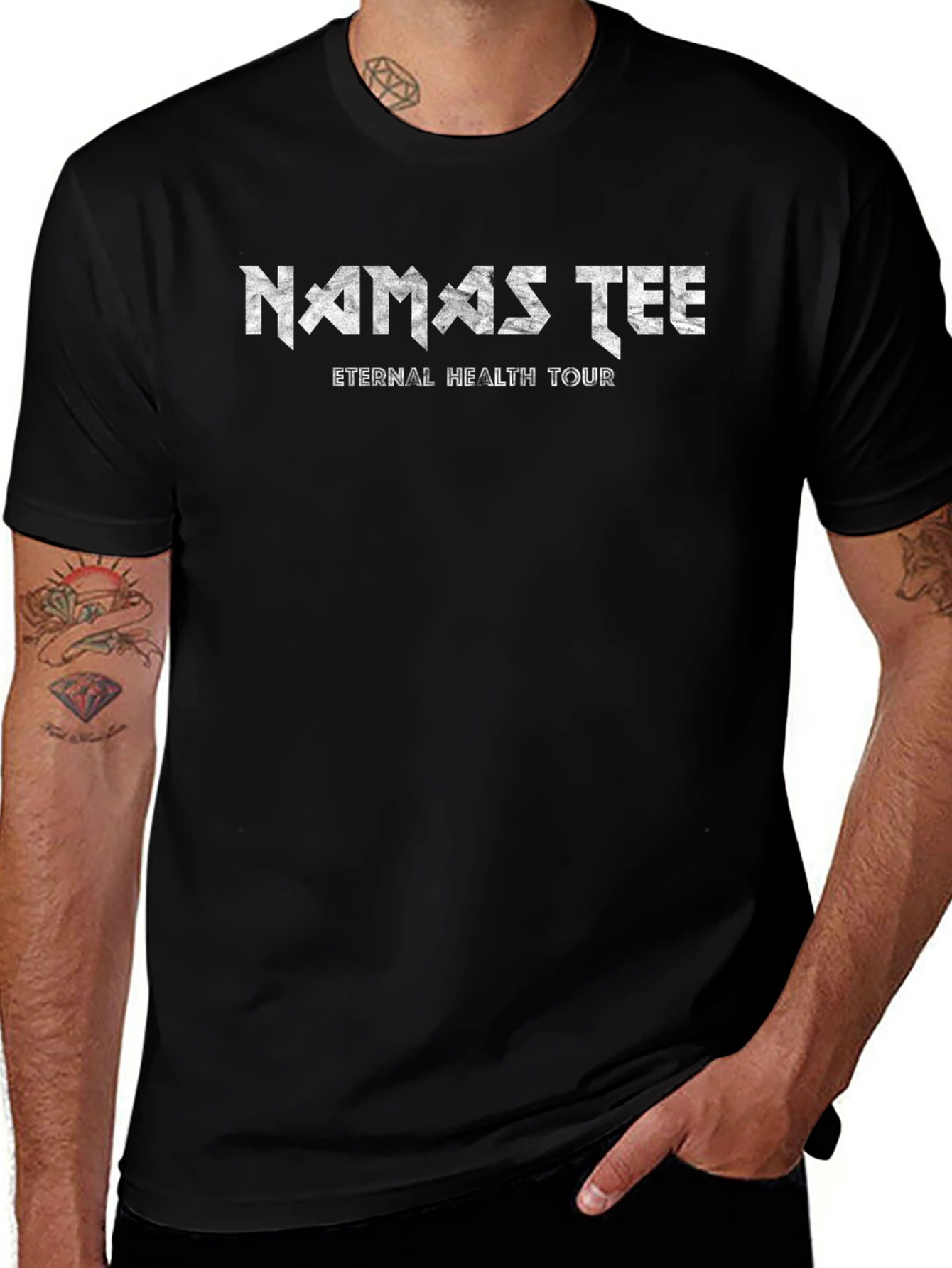 Namastee Eternal Health Tour Graphic Tee - Black