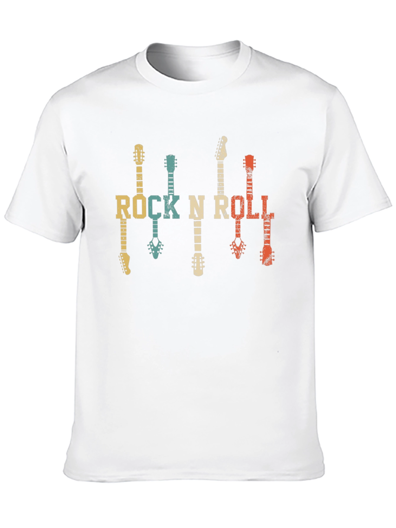 Retro Rock N Roll Guitar T-Shirt