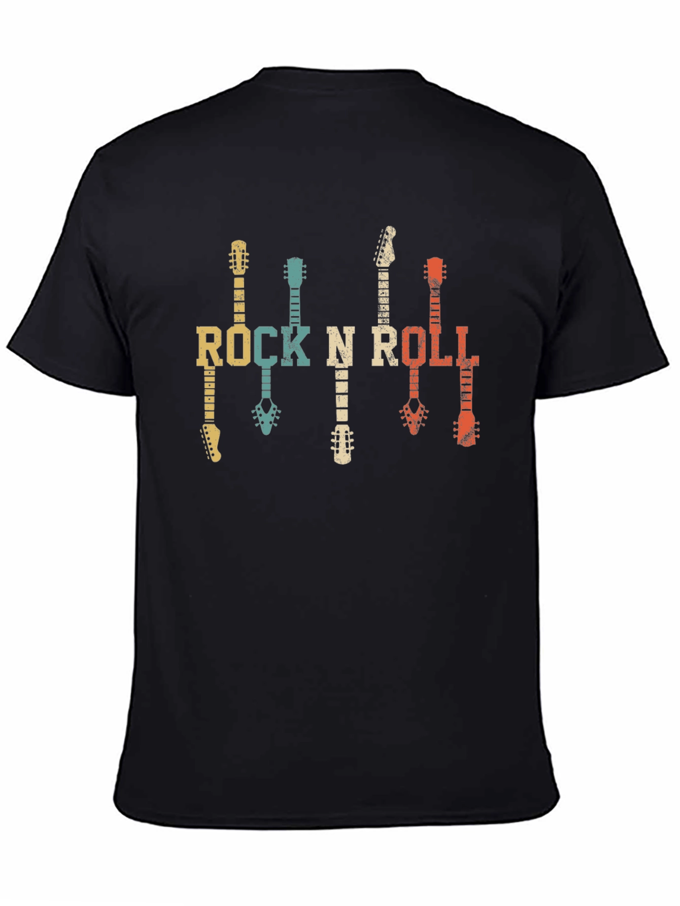 Retro Rock N Roll Guitar T-Shirt
