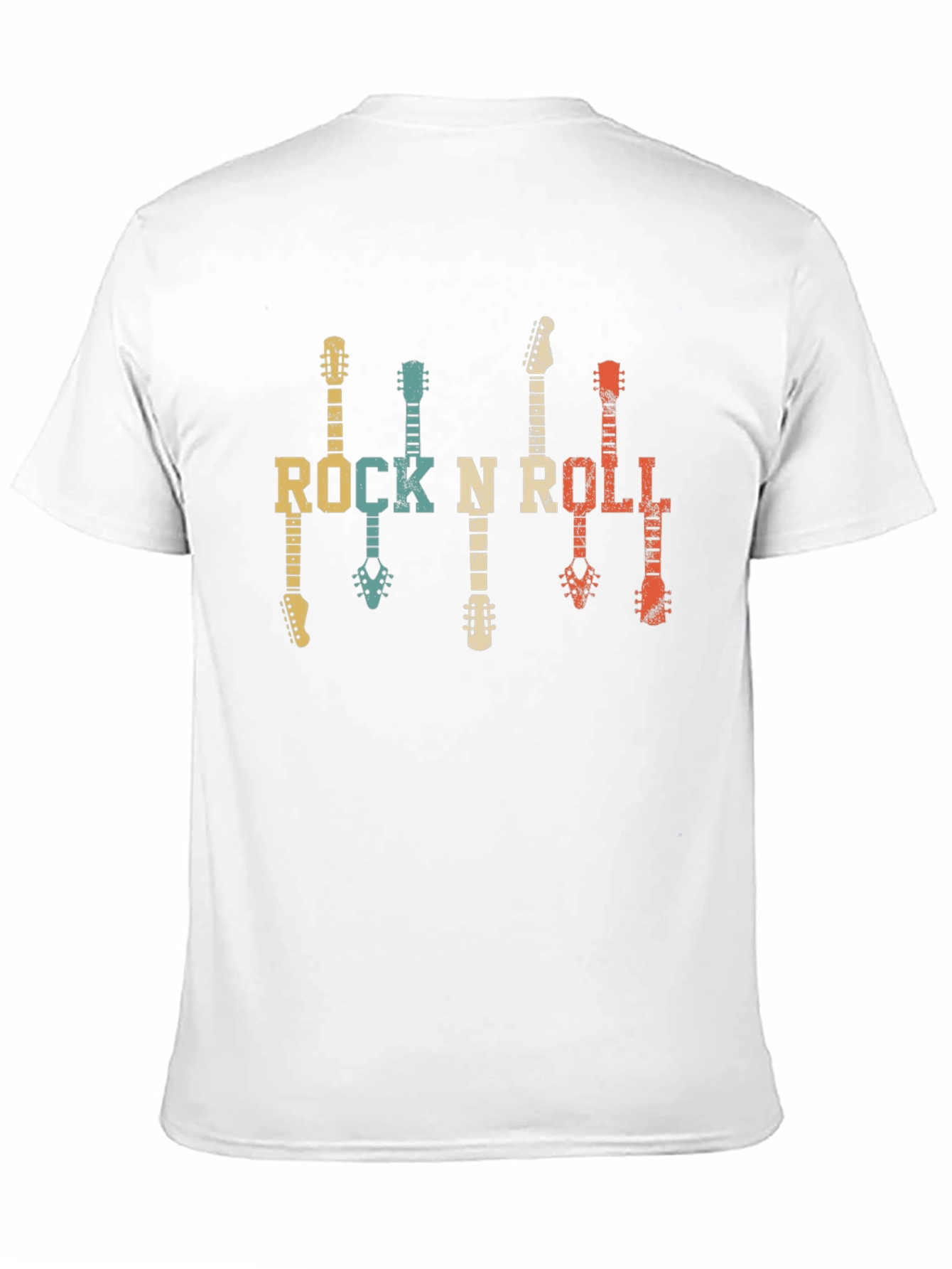 Retro Rock N Roll Guitar T-Shirt