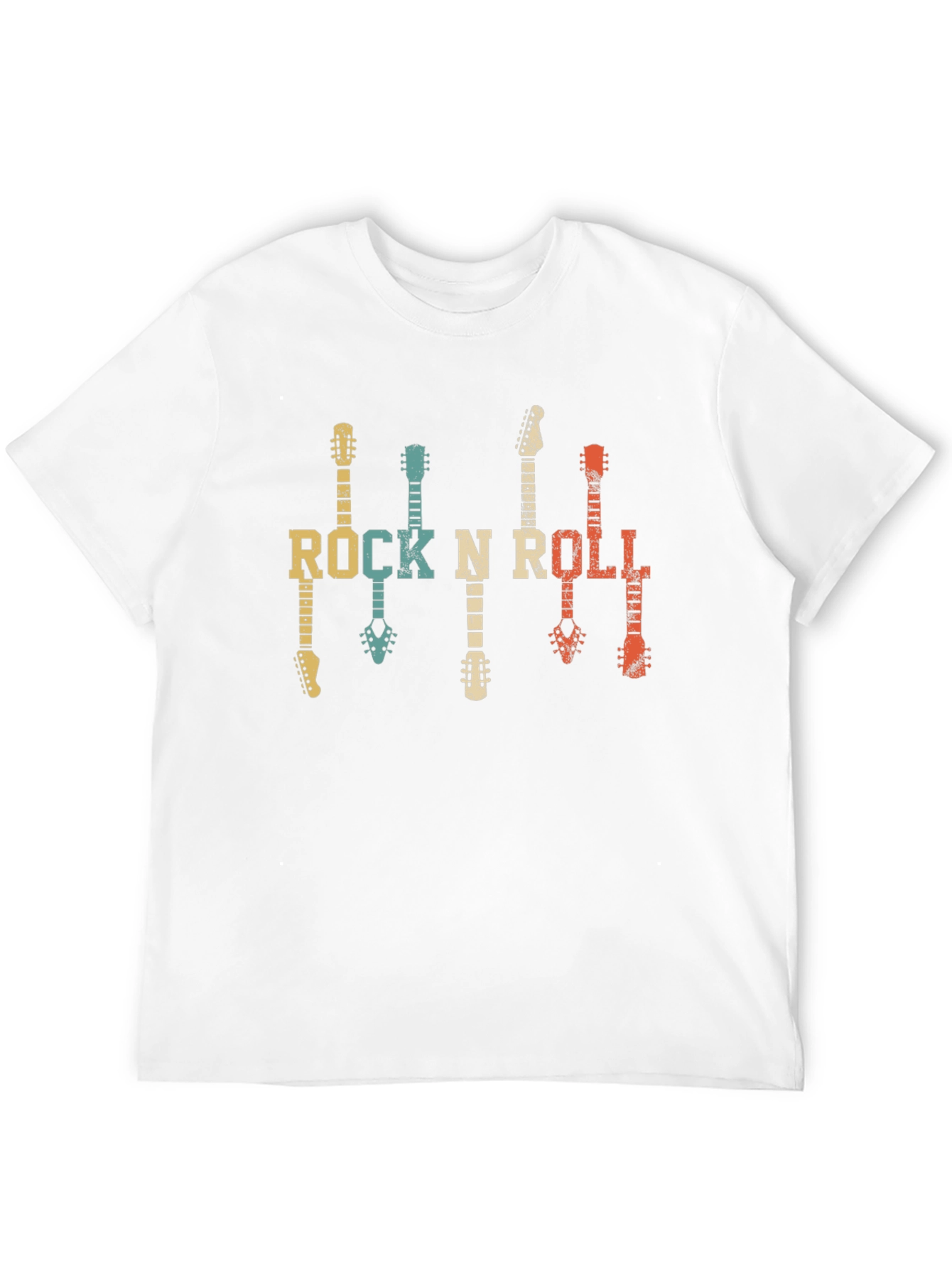 Retro Rock N Roll Guitar T-Shirt