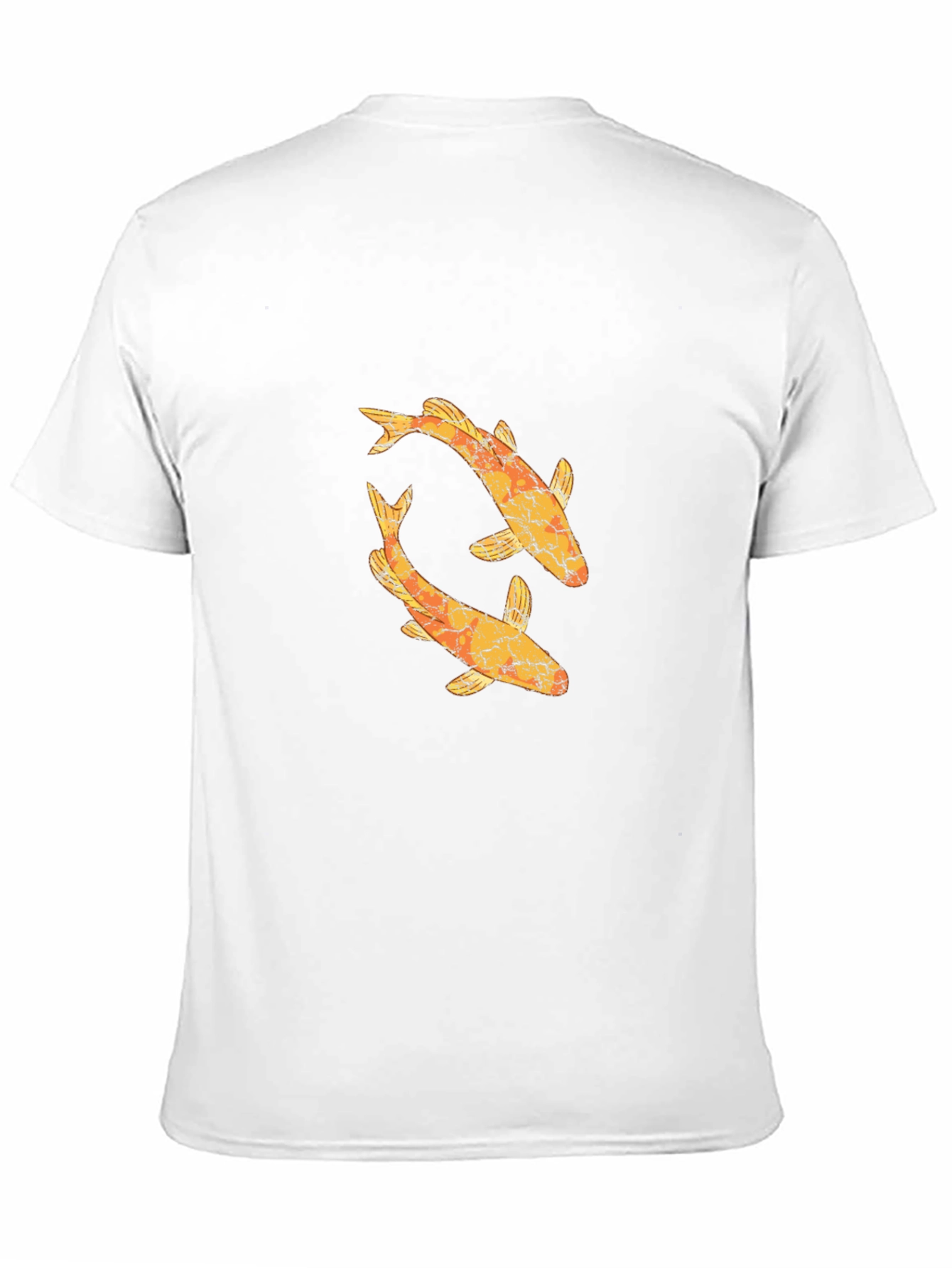 Koi Fish Graphic Tee - Black Cotton T-Shirt