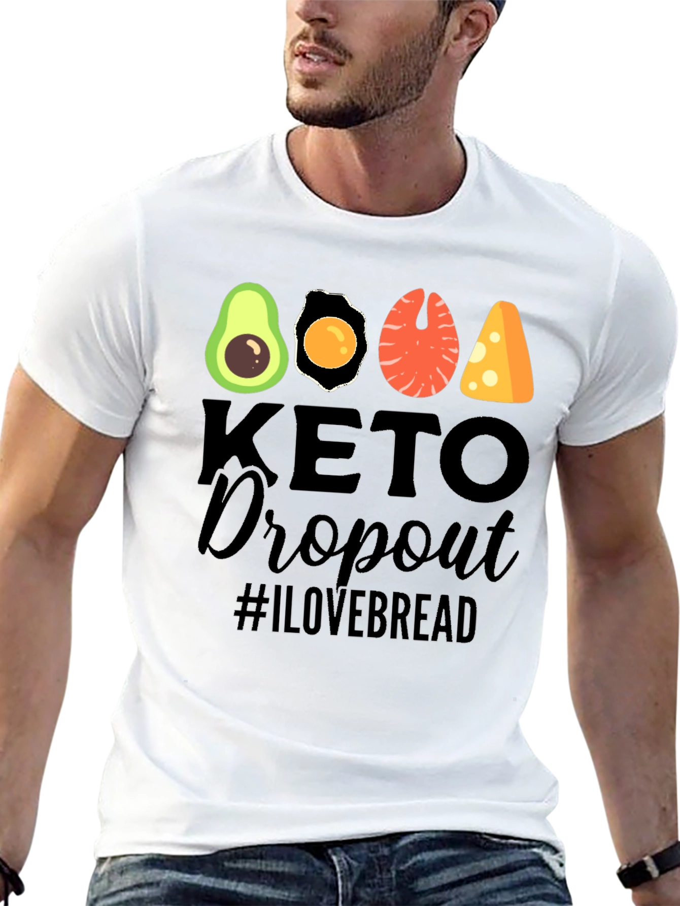 Keto Dropout T-Shirt - Funny Foodie Graphic Tee