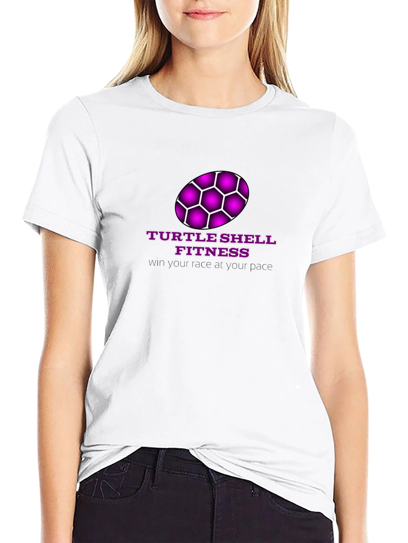 Turtle Shell Fitness Graphic T-Shirt
