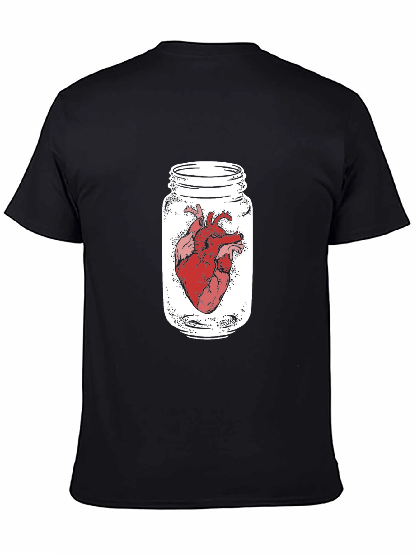 Jarred Heart Graphic Tee - Black