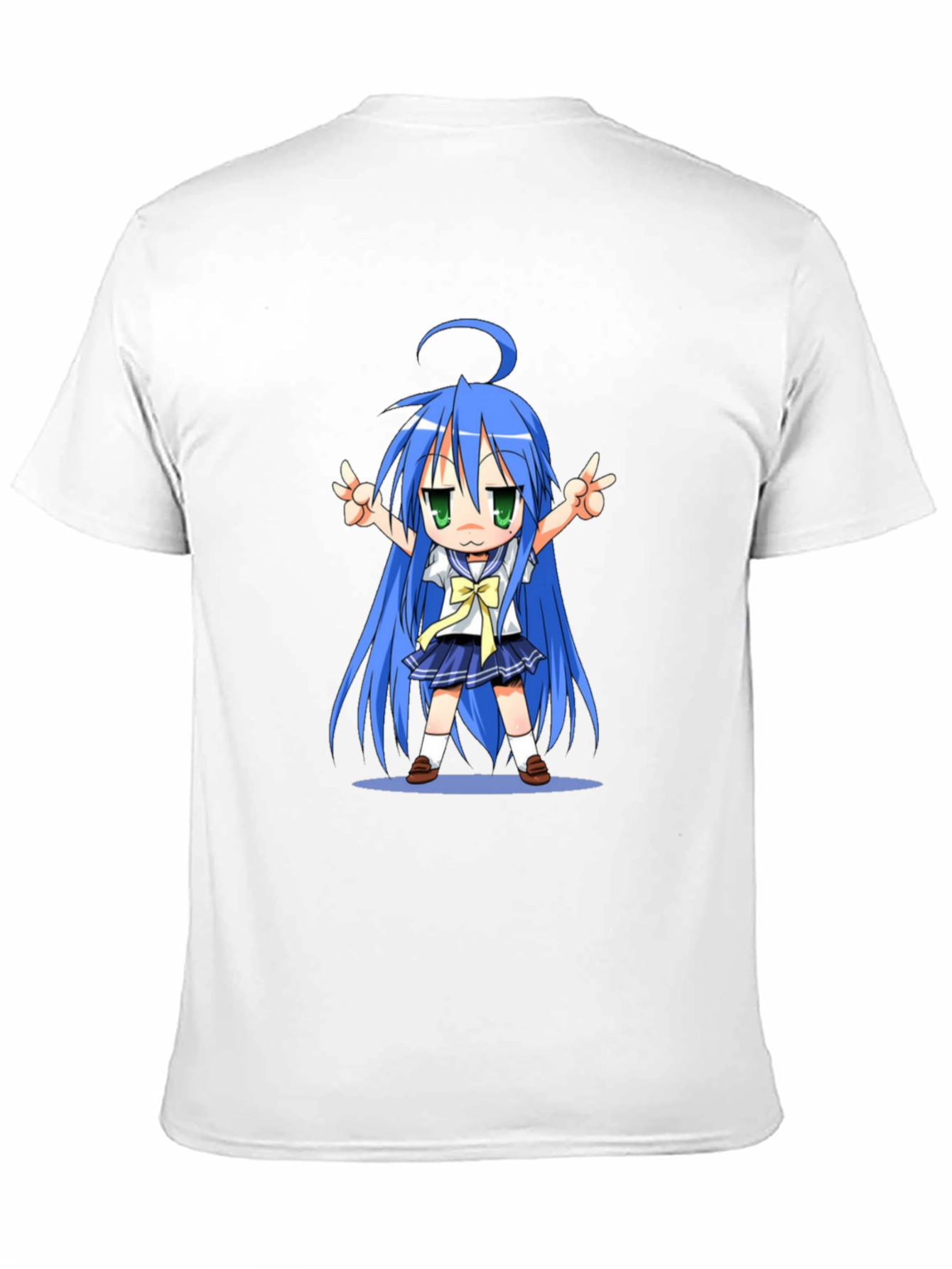 Anime Girl Graphic T-Shirt - Black Cotton Tee