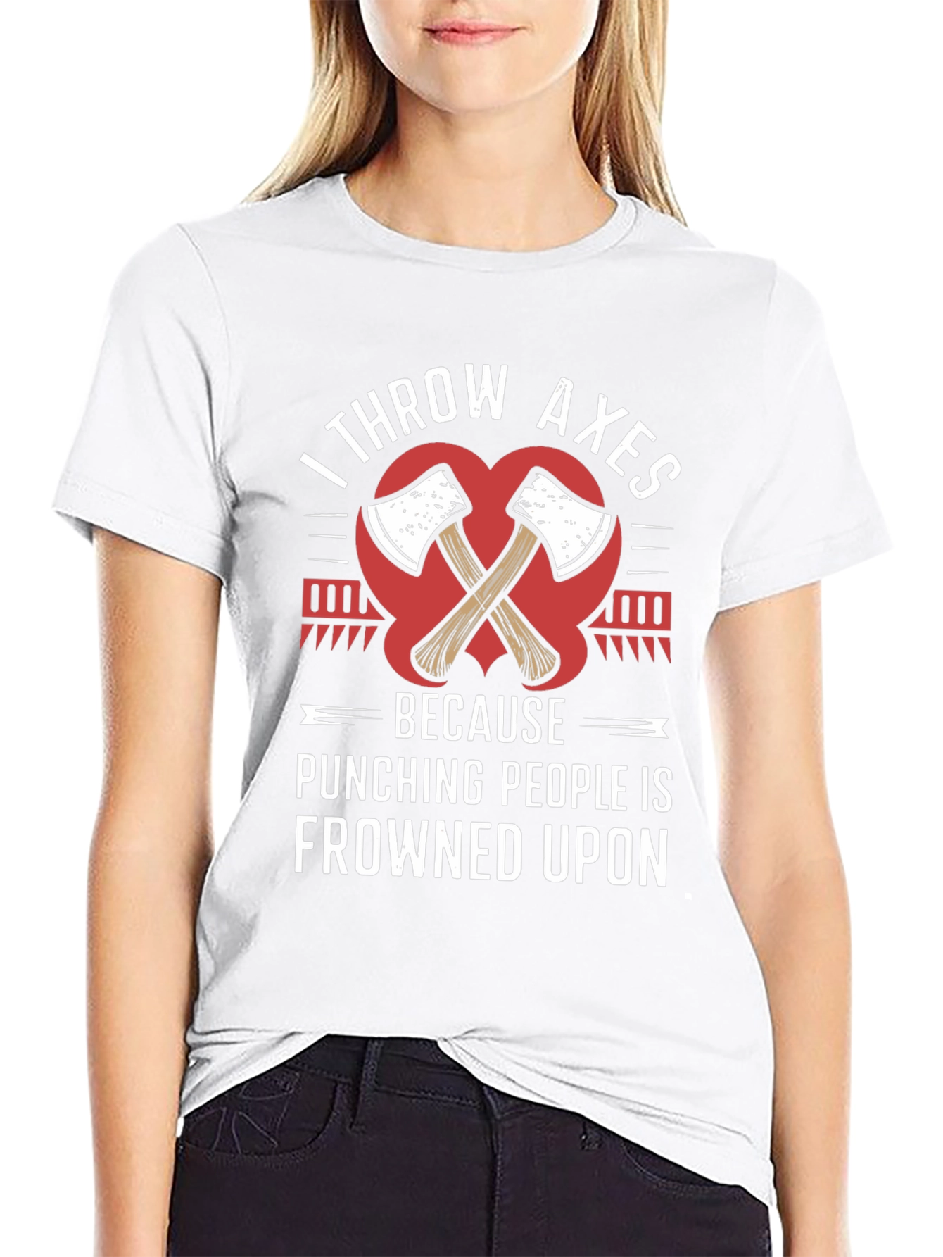 I Throw Axes Funny T-Shirt