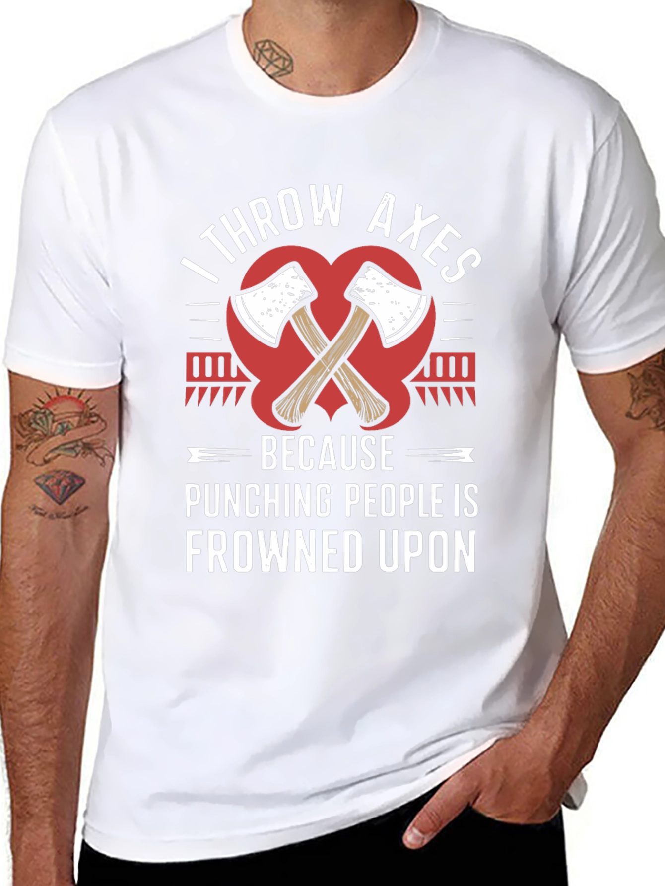 I Throw Axes Funny T-Shirt