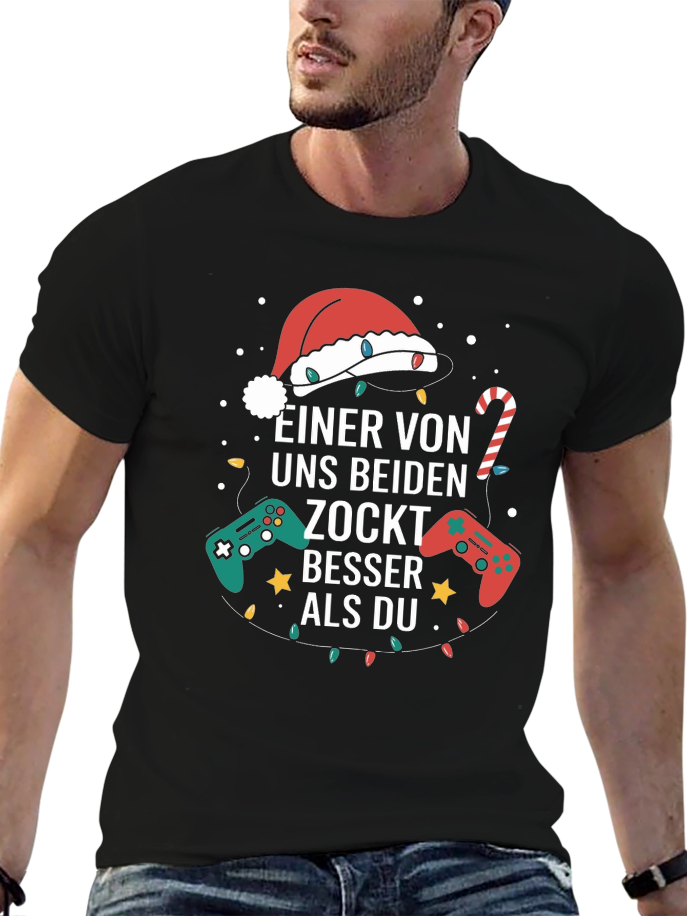 Gamer Christmas T-Shirt - Zockt Besser als Du!