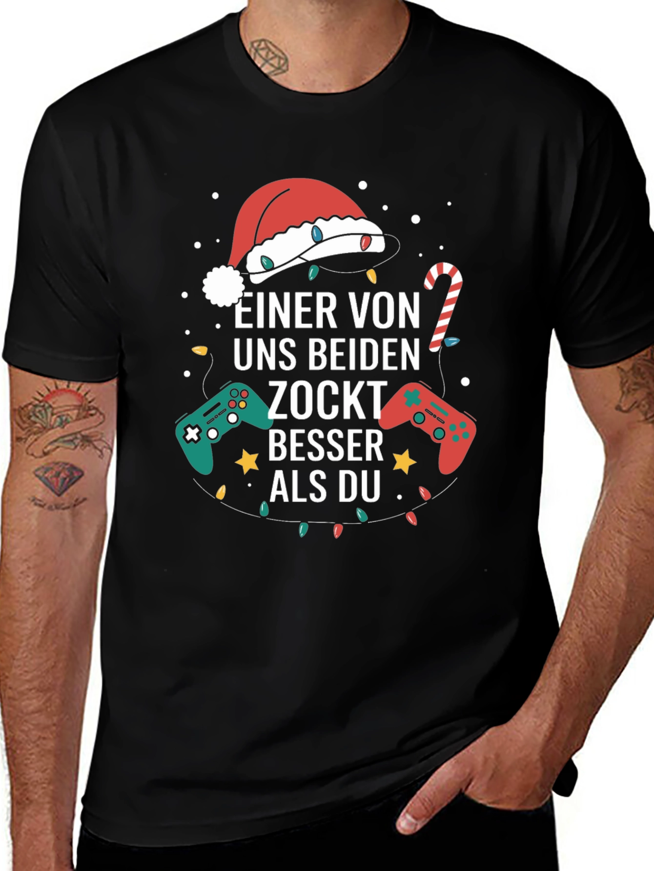 Gamer Christmas T-Shirt - Zockt Besser als Du!