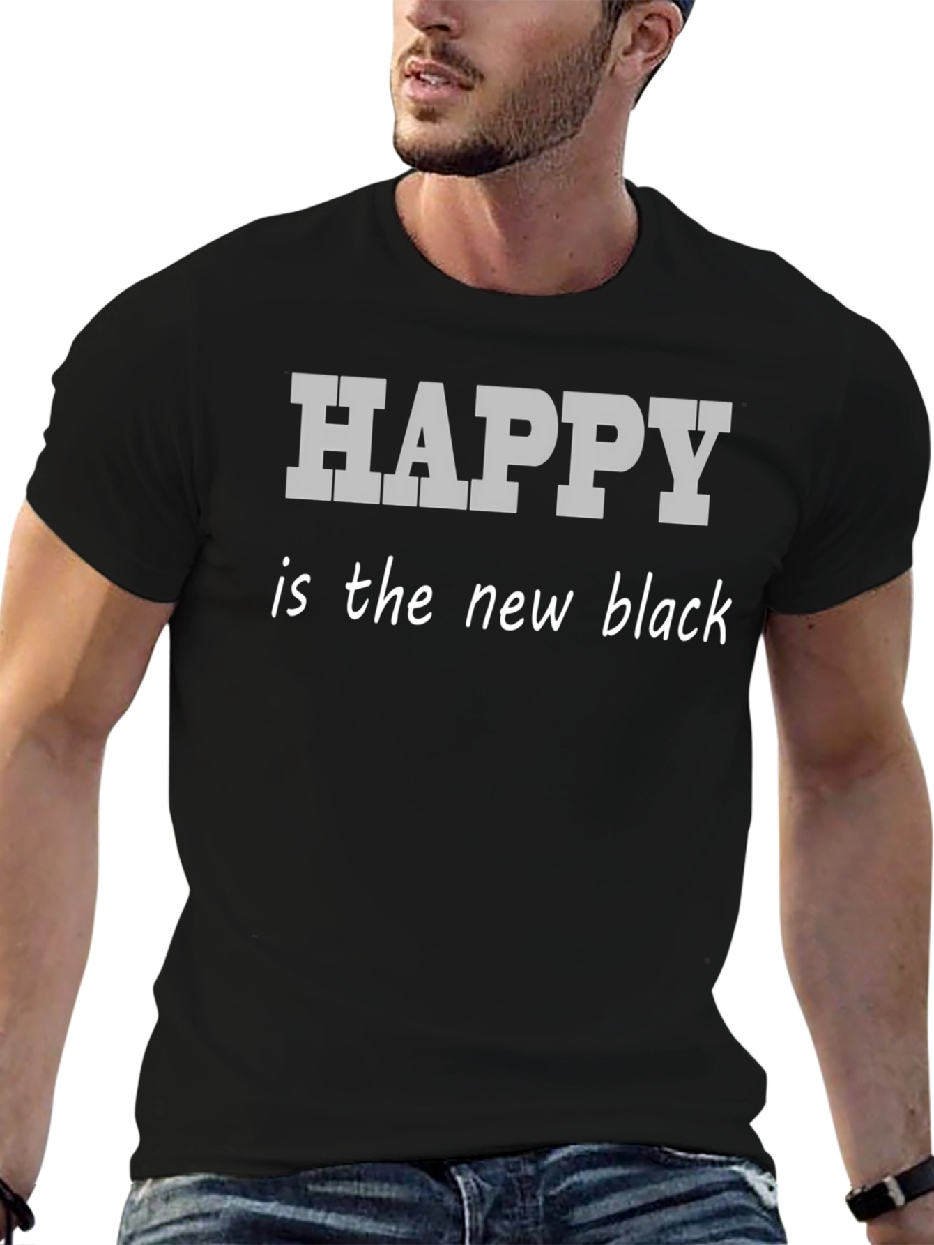 Happy is the New Black - Graphic T-Shirt