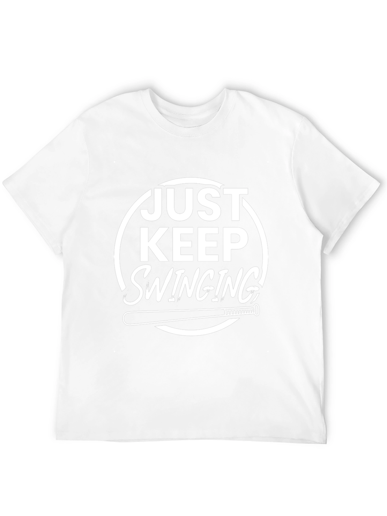Just Keep Swinging T-Shirt - Baseball Tee
